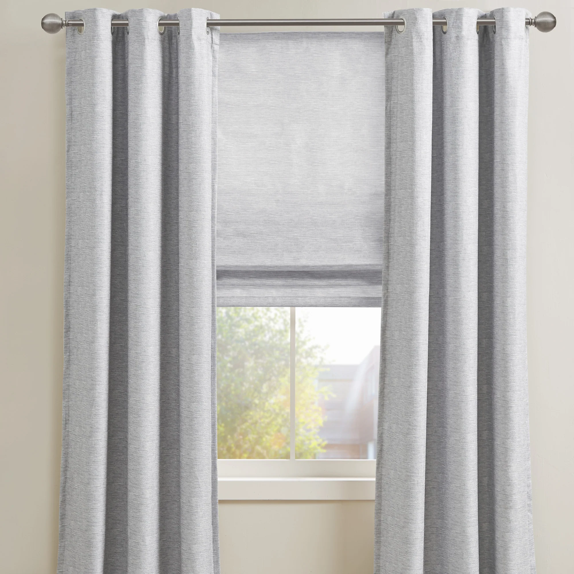 Como Printed Faux Silk Room Darkening Cordless Roman Shade - Image 79