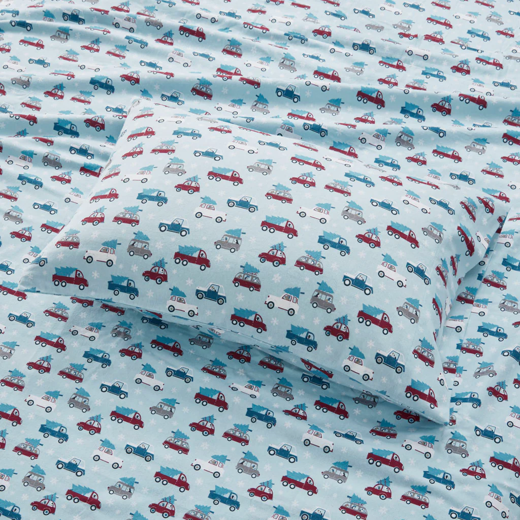Cozy Cotton Flannel Printed Sheet Set - Image 113
