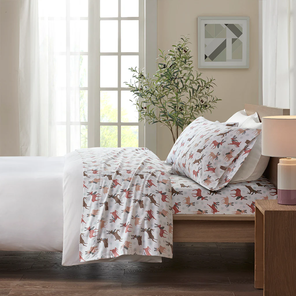 Cozy Cotton Flannel Printed Sheet Set - Image 119