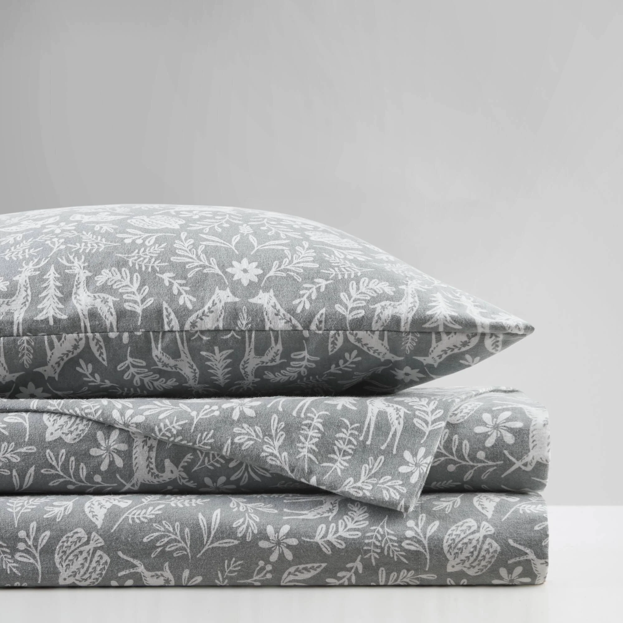 Cozy Cotton Flannel Printed Sheet Set - Image 14