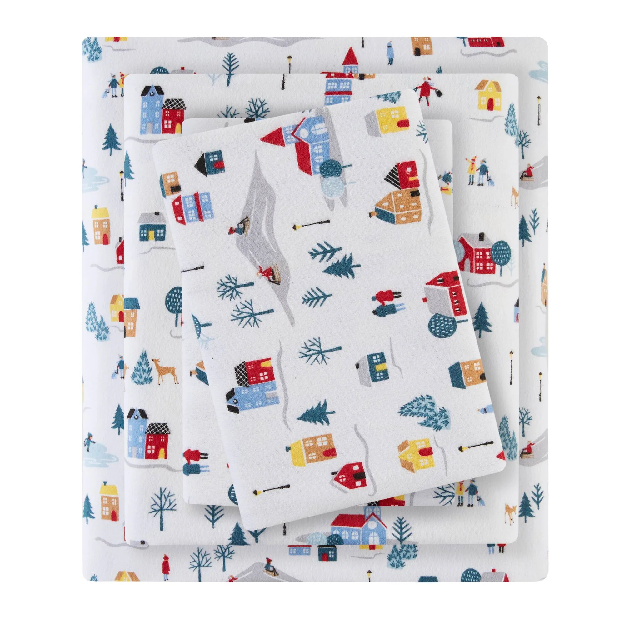 Cozy Cotton Flannel Printed Sheet Set - Image 150