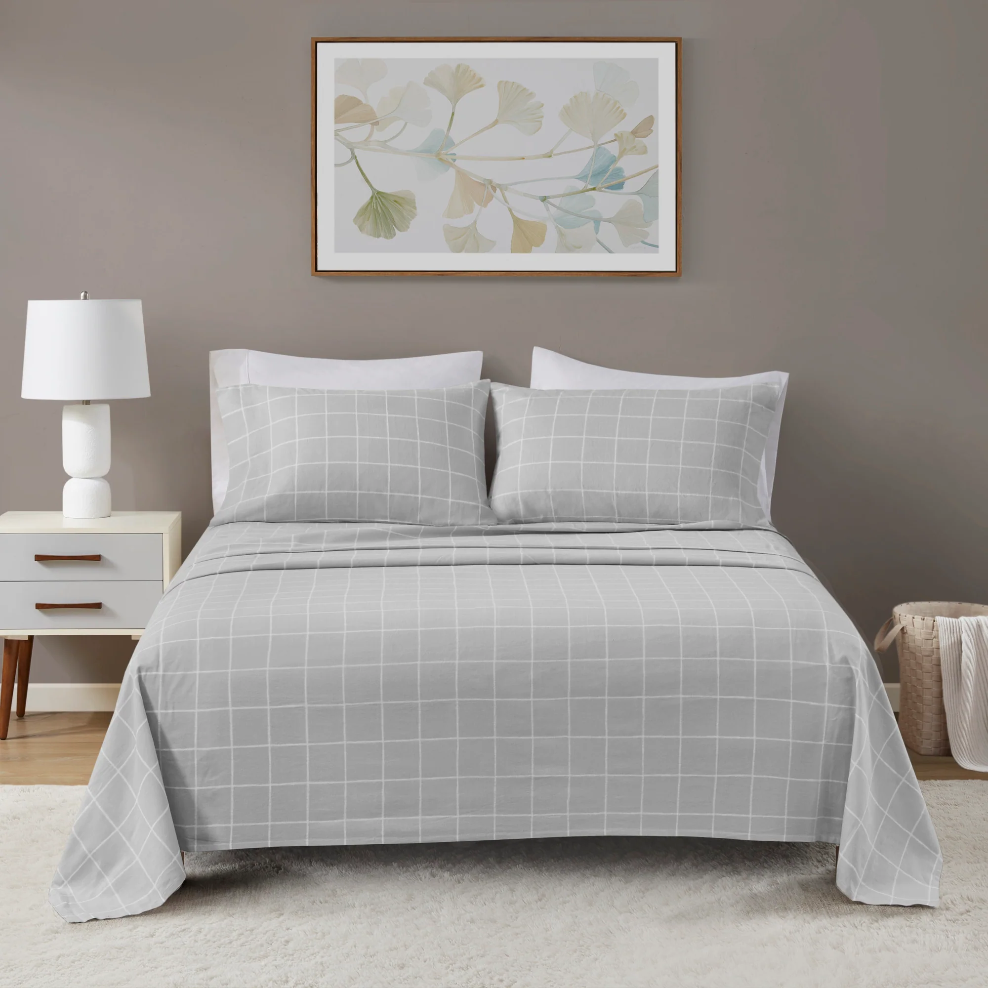 Cozy Cotton Flannel Printed Sheet Set - Image 28