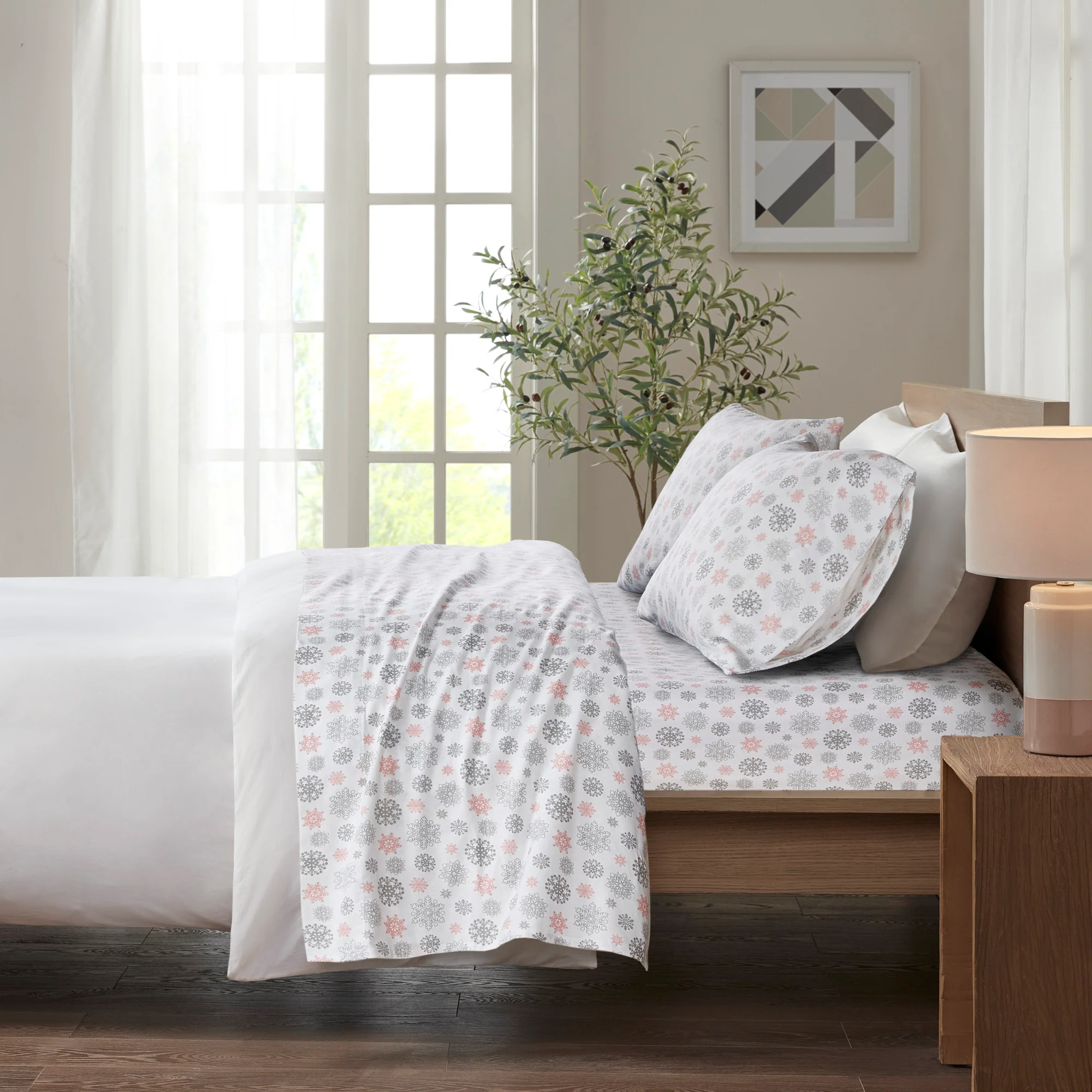 Cozy Cotton Flannel Printed Sheet Set - Image 43