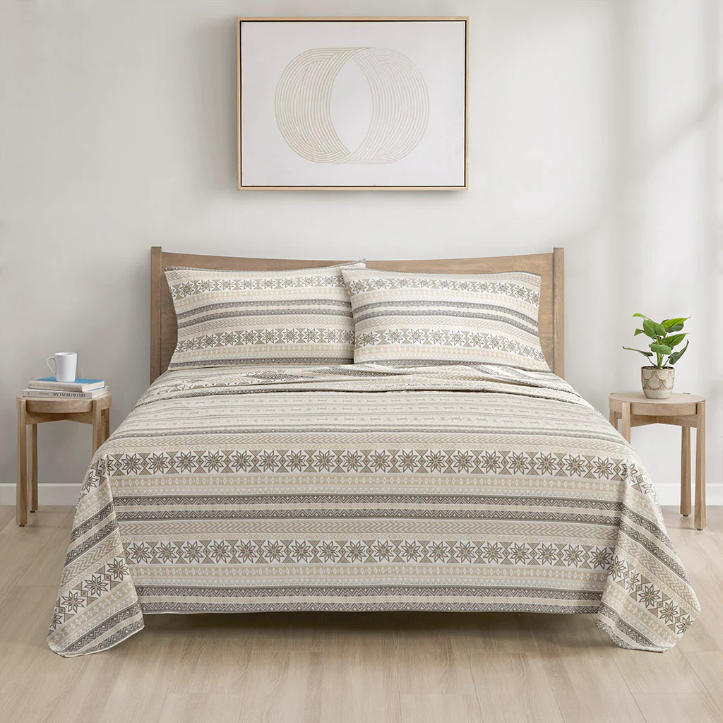 Cozy Cotton Flannel Printed Sheet Set - Image 52