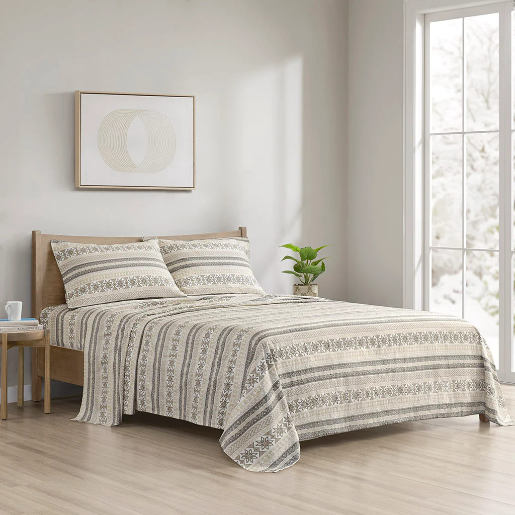 Cozy Cotton Flannel Printed Sheet Set - Image 53