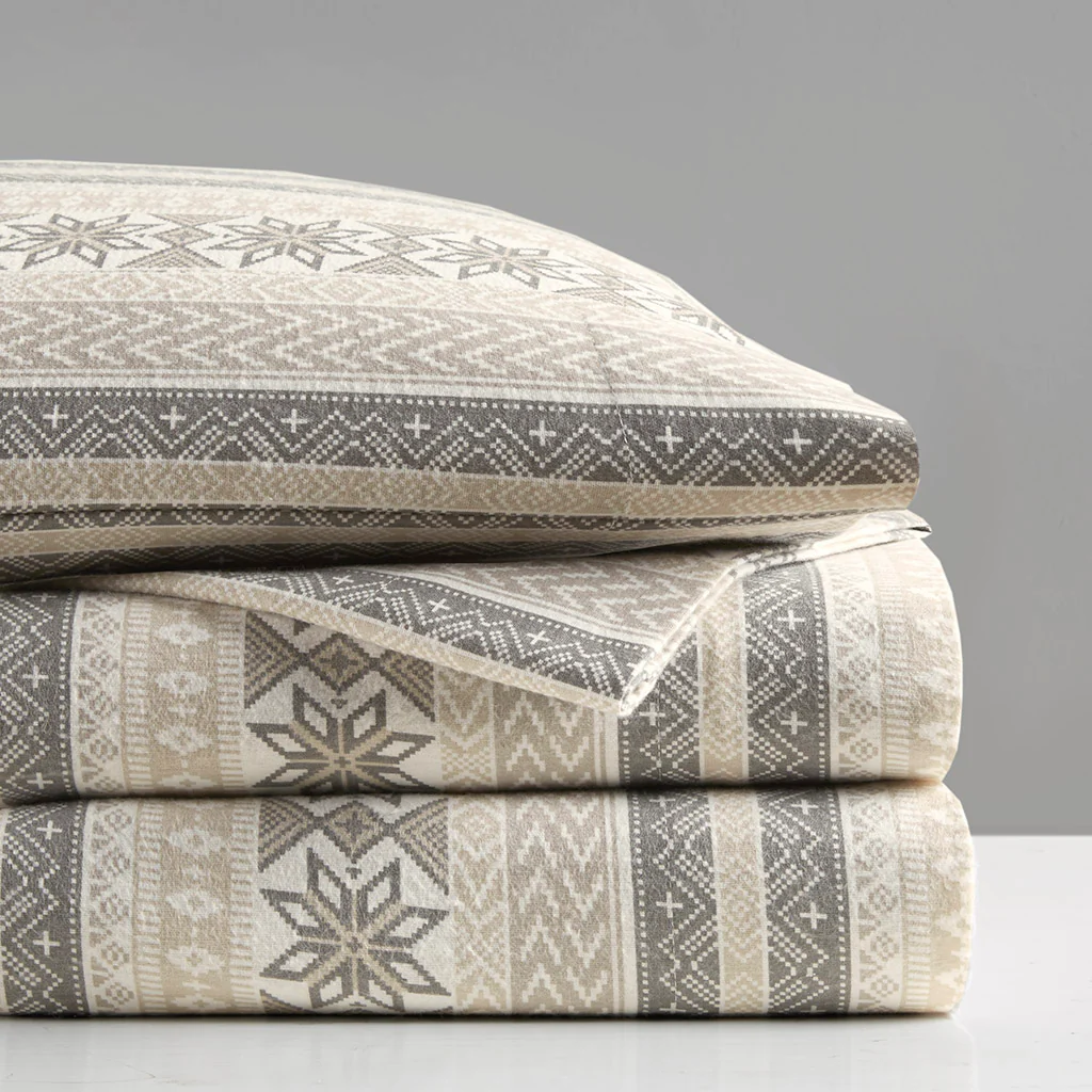 Cozy Cotton Flannel Printed Sheet Set - Image 54