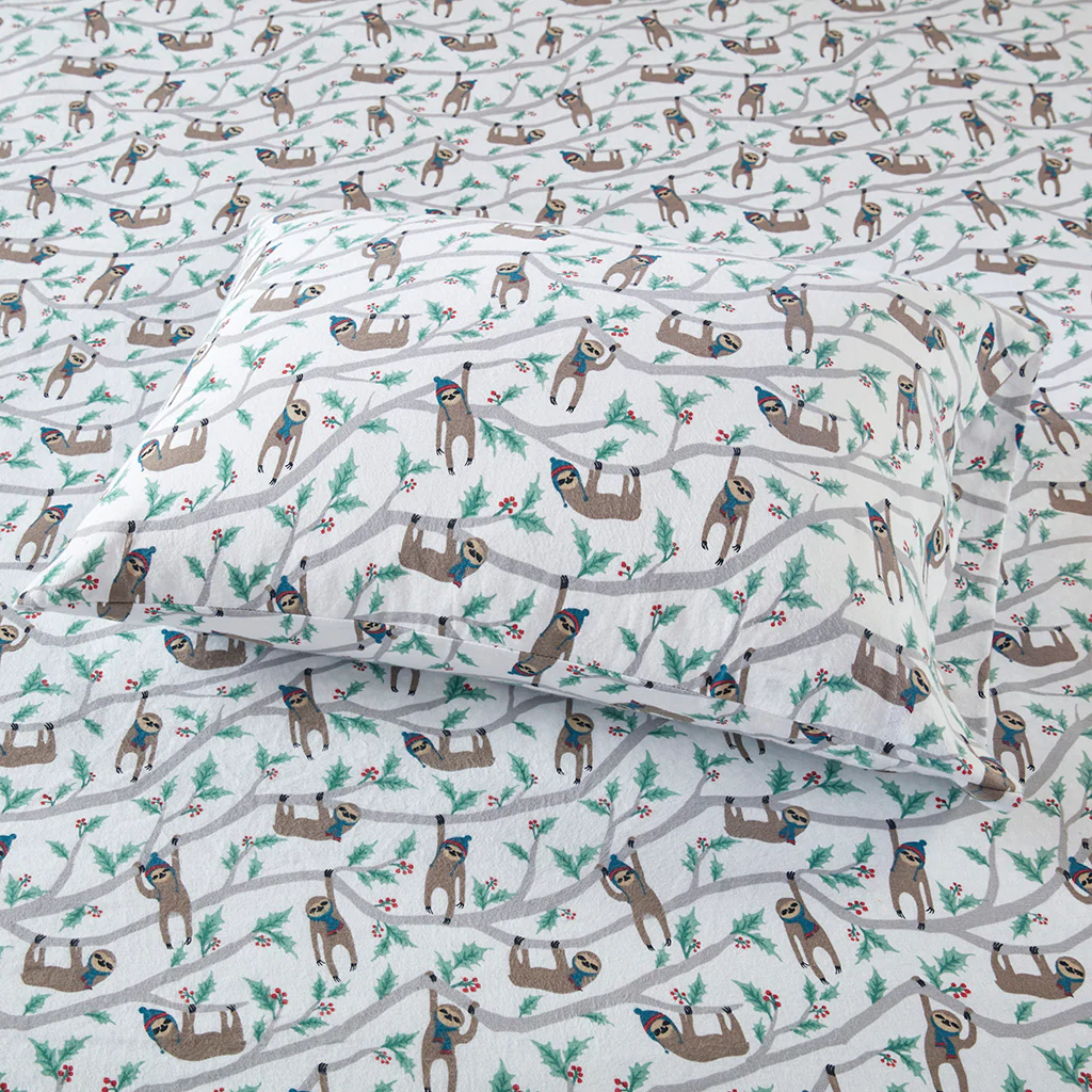 Cozy Cotton Flannel Printed Sheet Set - Image 81