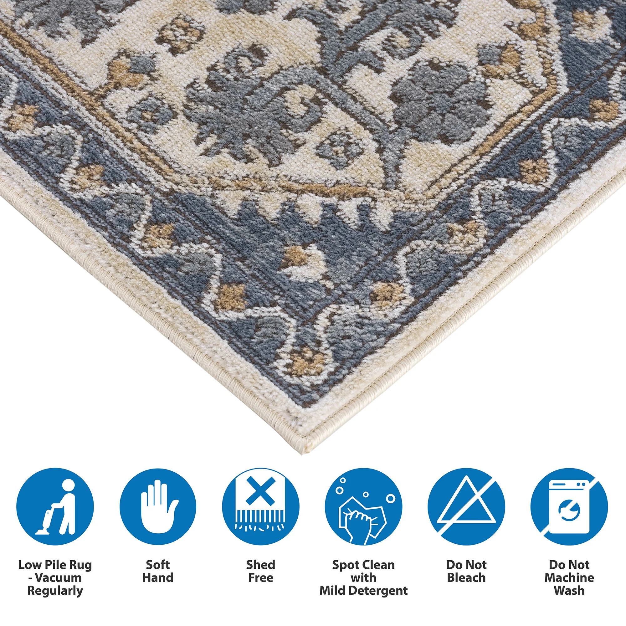 Dakota Tiled Border Area Rug - Image 24