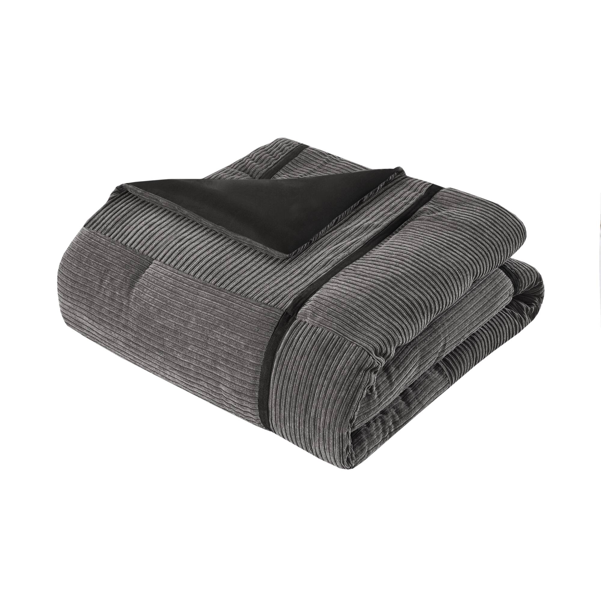 Dallas 7-Piece Micro Corduroy Comforter Set - Image 33