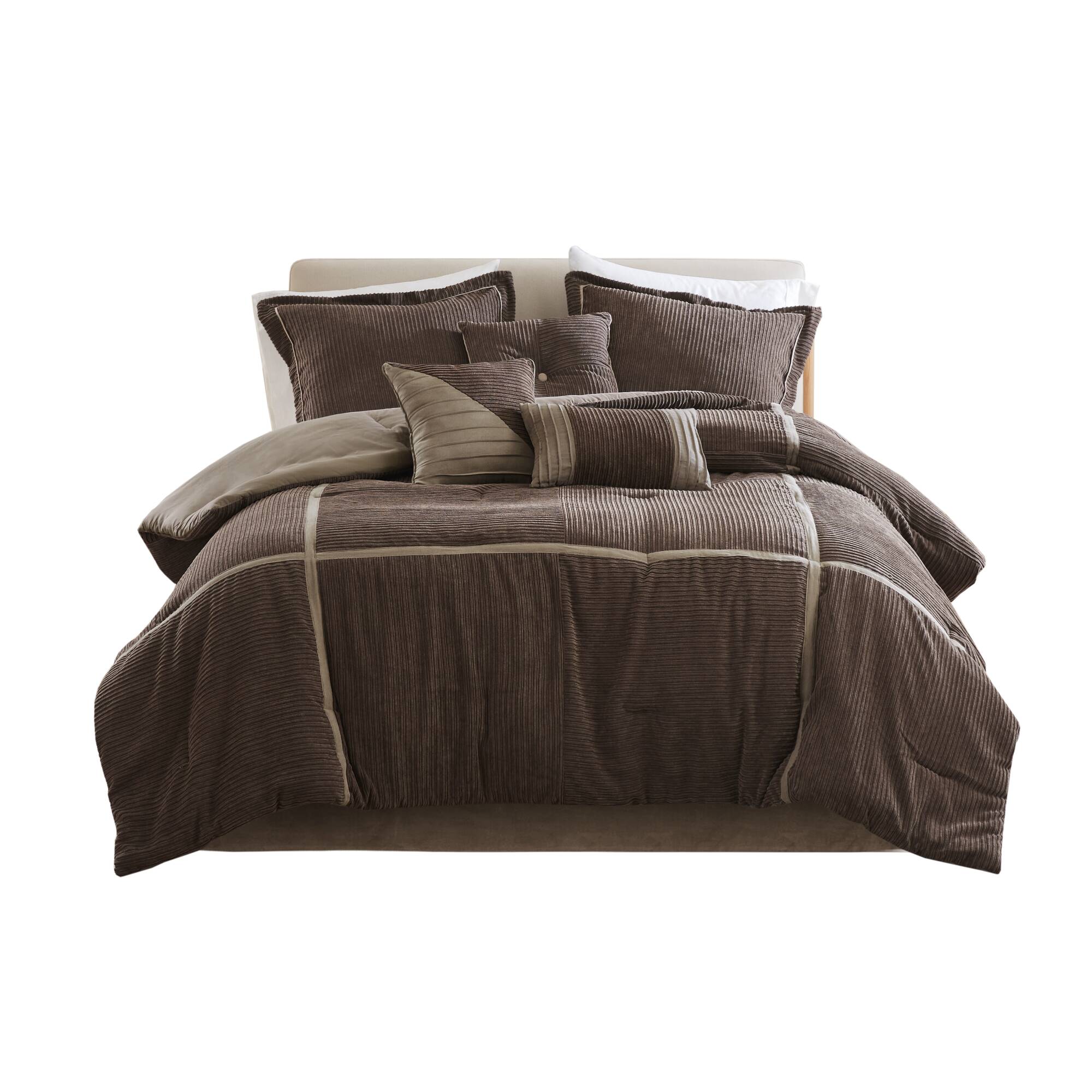 Dallas 7-Piece Micro Corduroy Comforter Set - Image 38