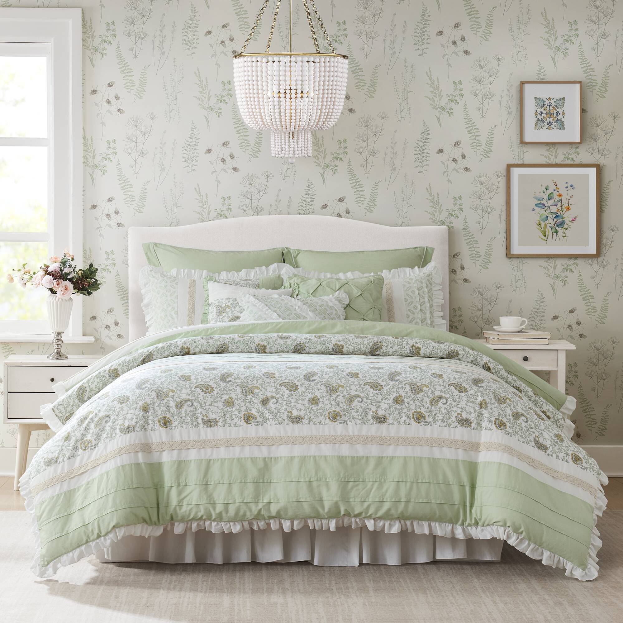 Dawn 9-Piece Cotton Percale Comforter Set
