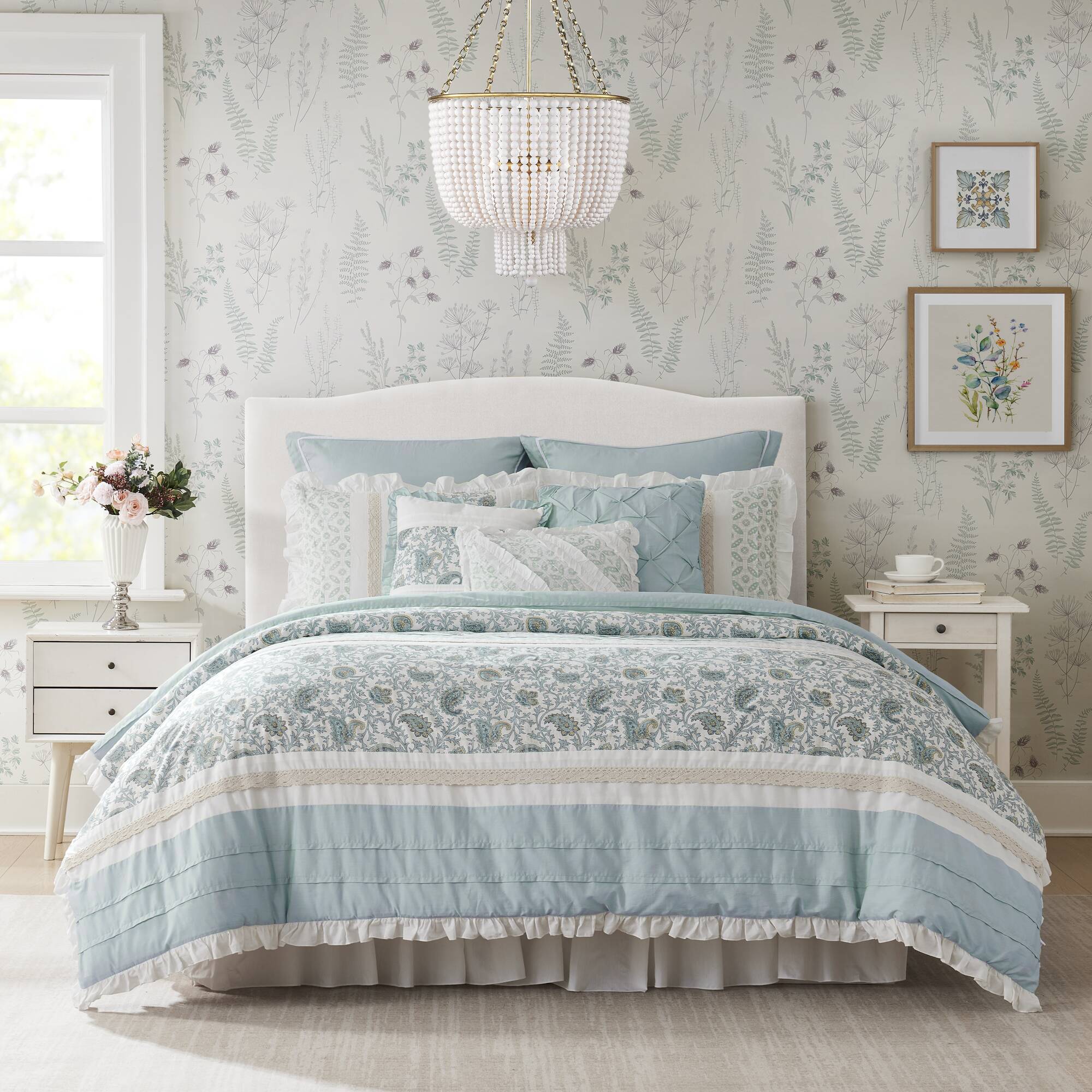 Dawn 9-Piece Cotton Percale Comforter Set - Image 10
