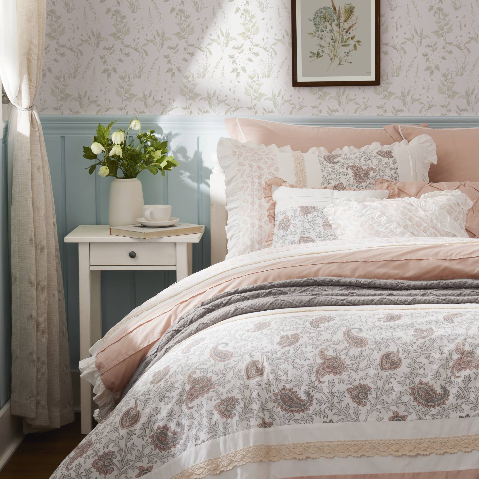 Dawn 9-Piece Cotton Percale Comforter Set - Image 12
