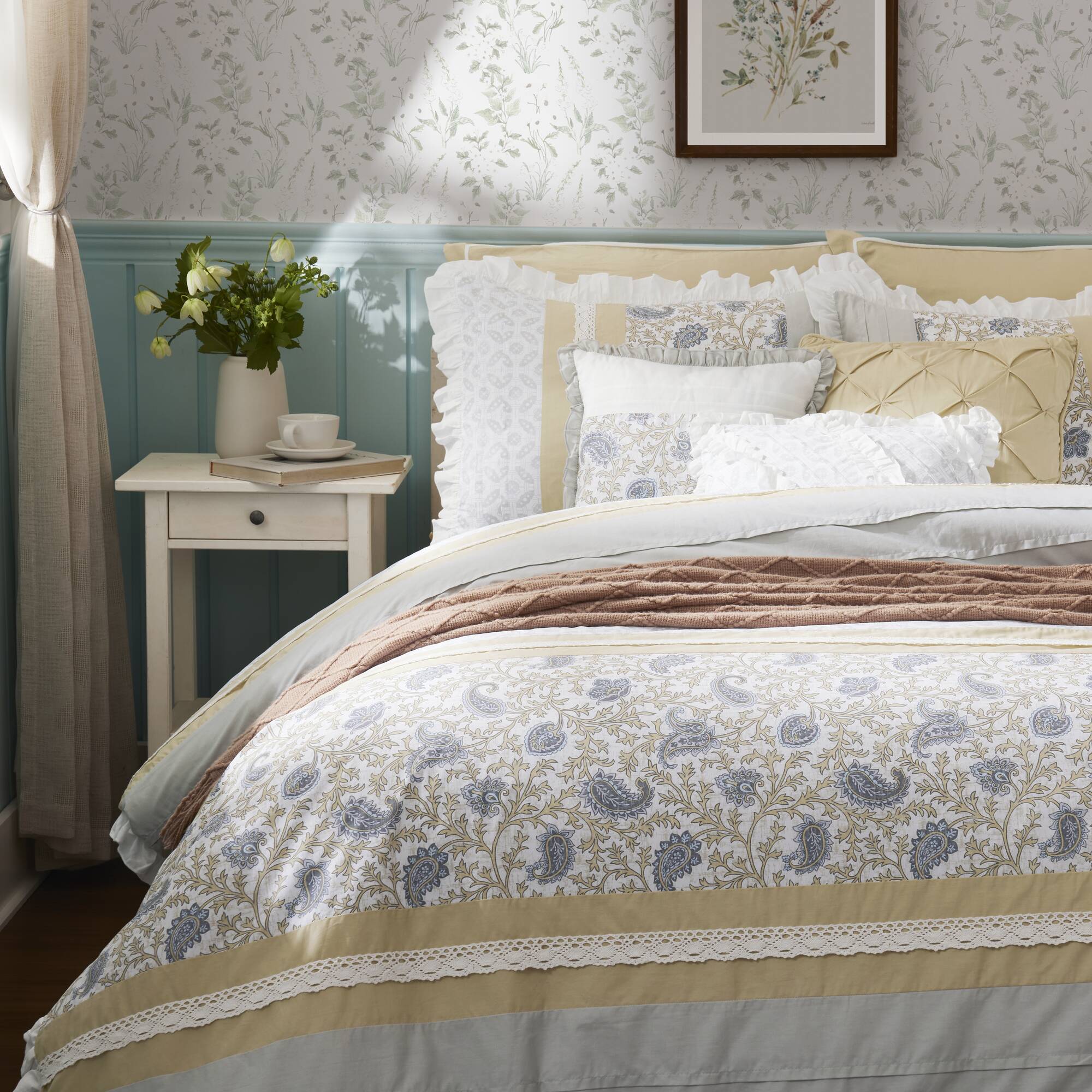 Dawn 9-Piece Cotton Percale Comforter Set - Image 13