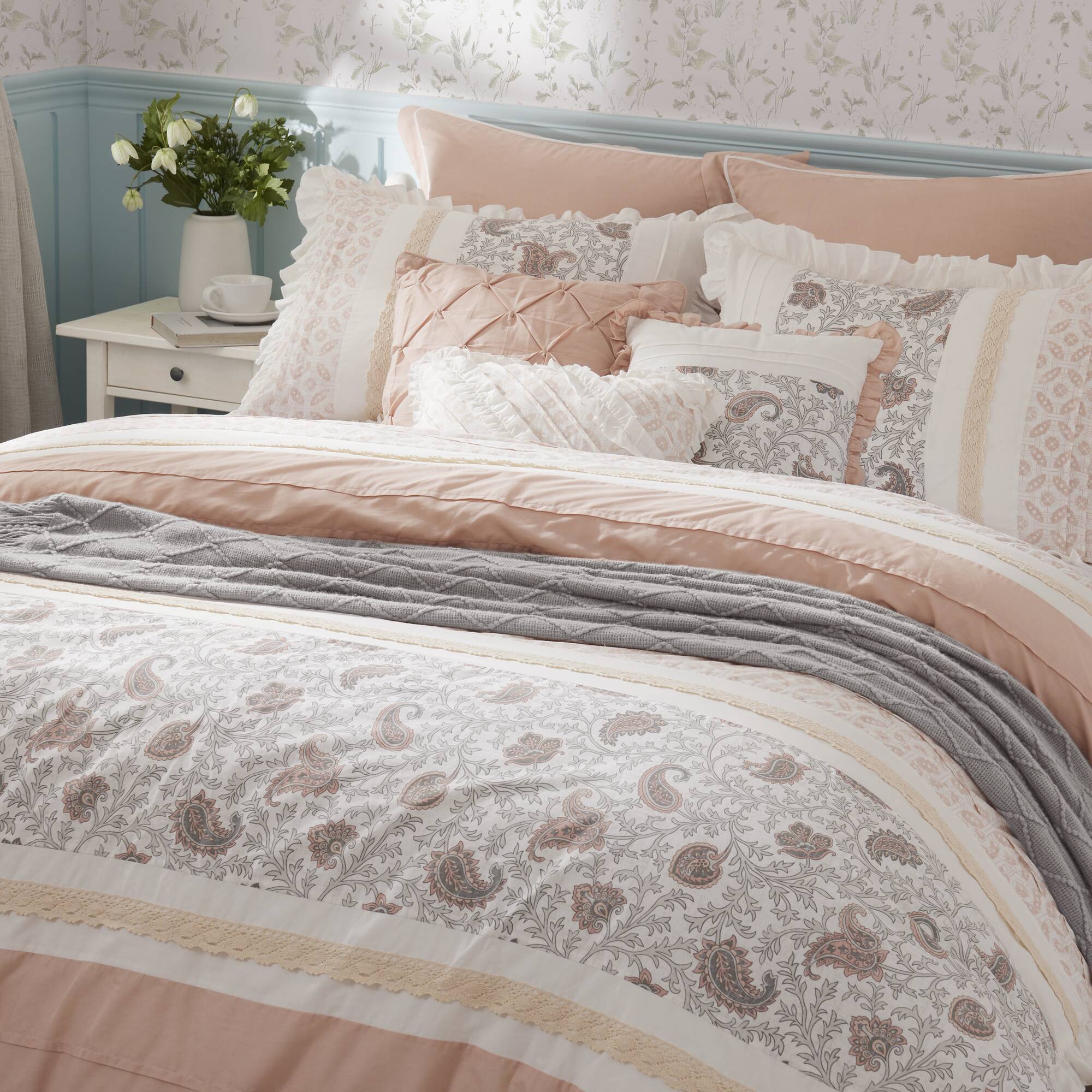 Dawn 9-Piece Cotton Percale Comforter Set - Image 17