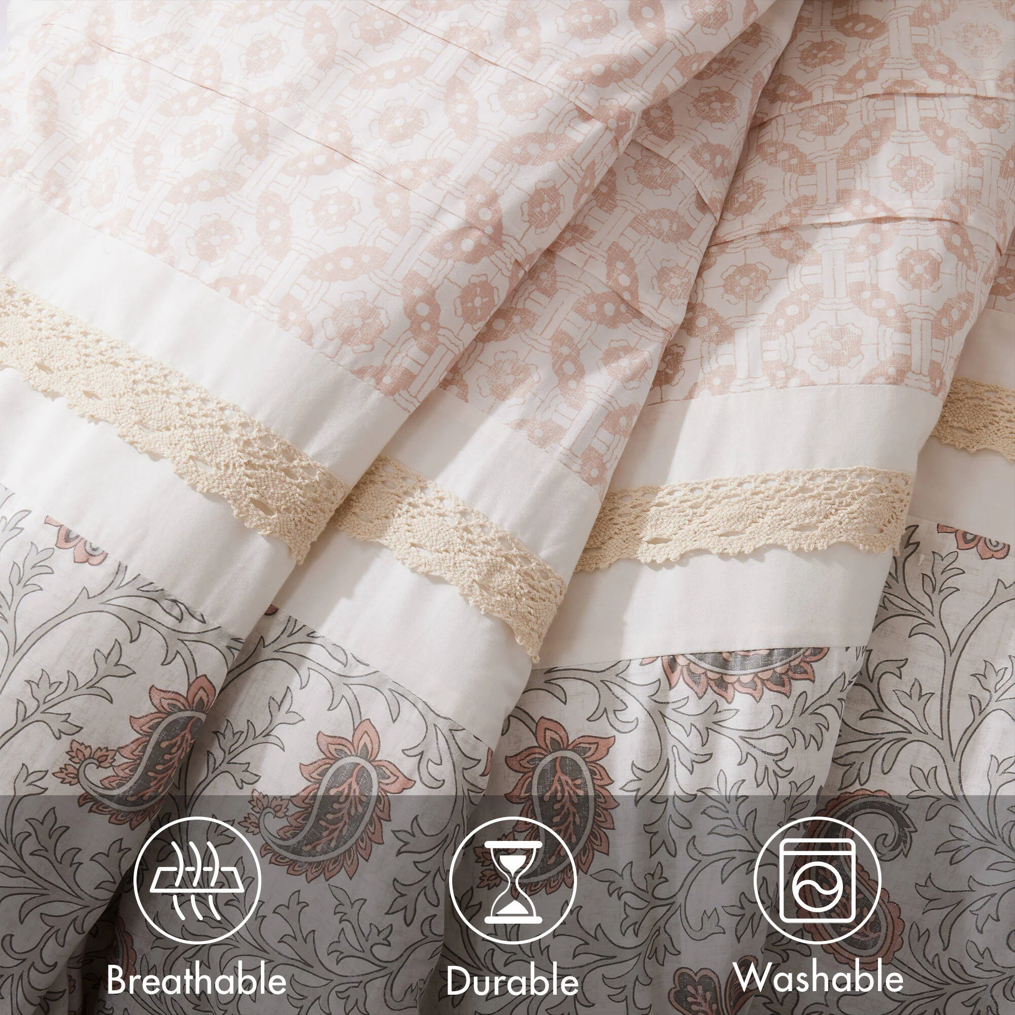 Dawn 9-Piece Cotton Percale Comforter Set - Image 22