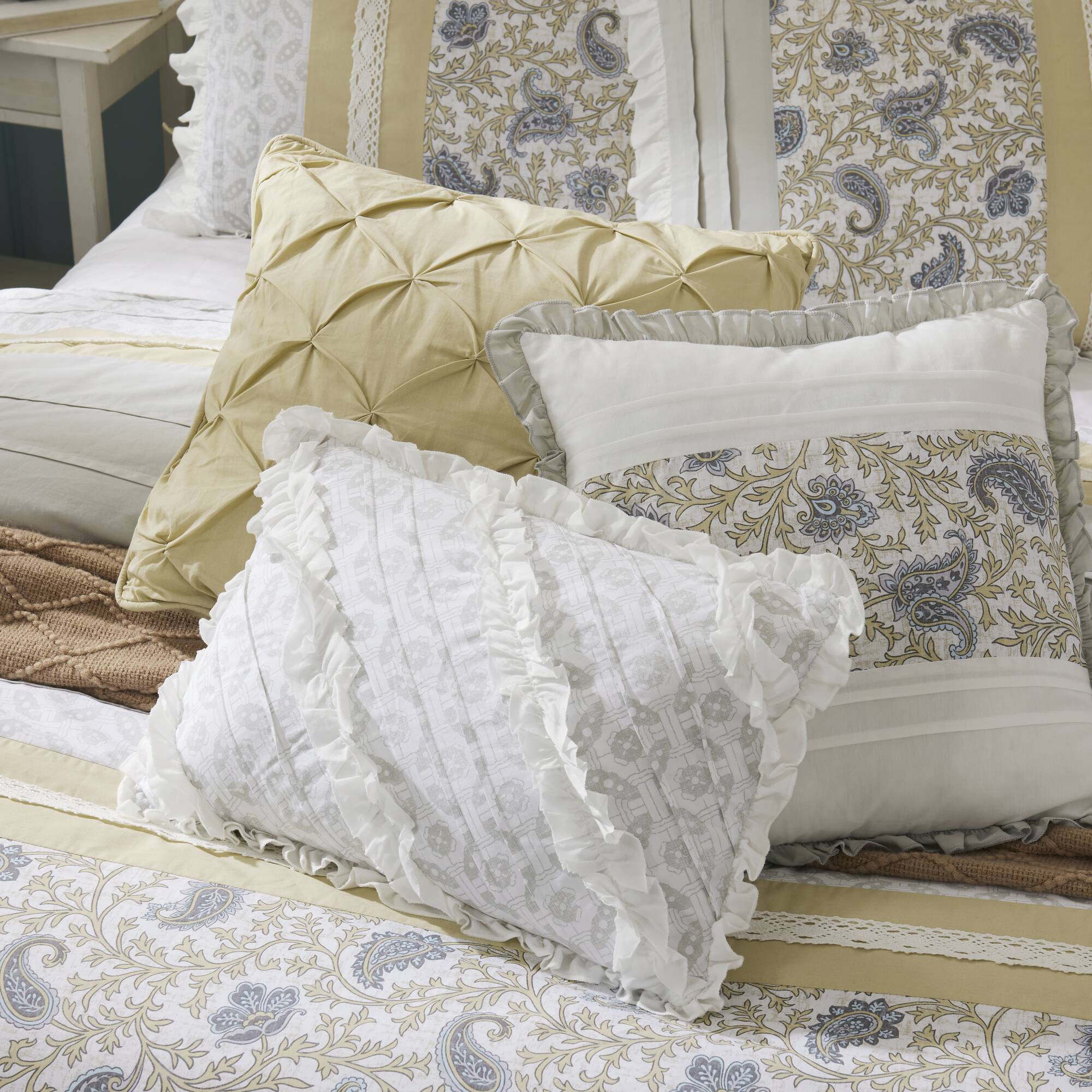 Dawn 9-Piece Cotton Percale Comforter Set - Image 33
