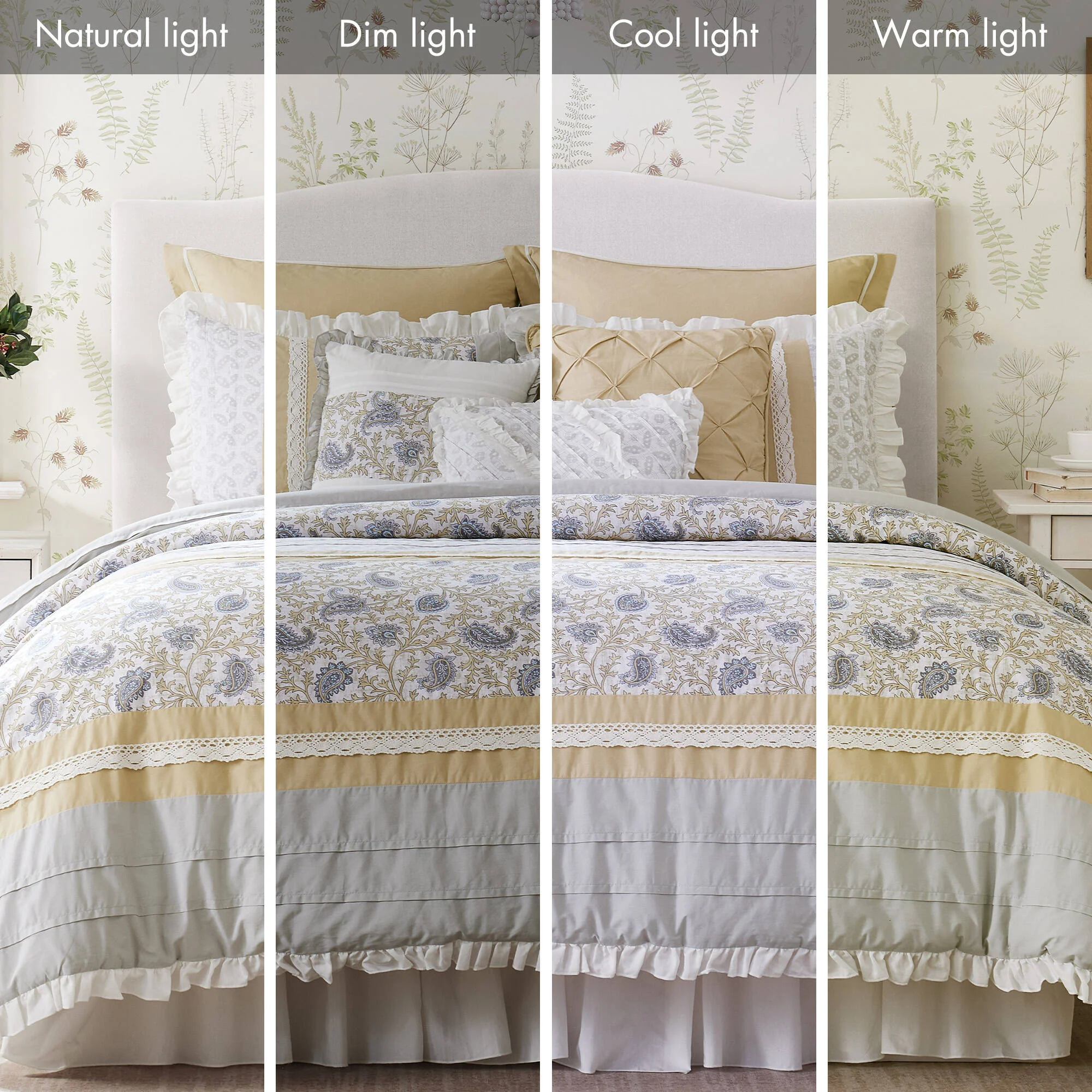 Dawn 9-Piece Cotton Percale Comforter Set - Image 38
