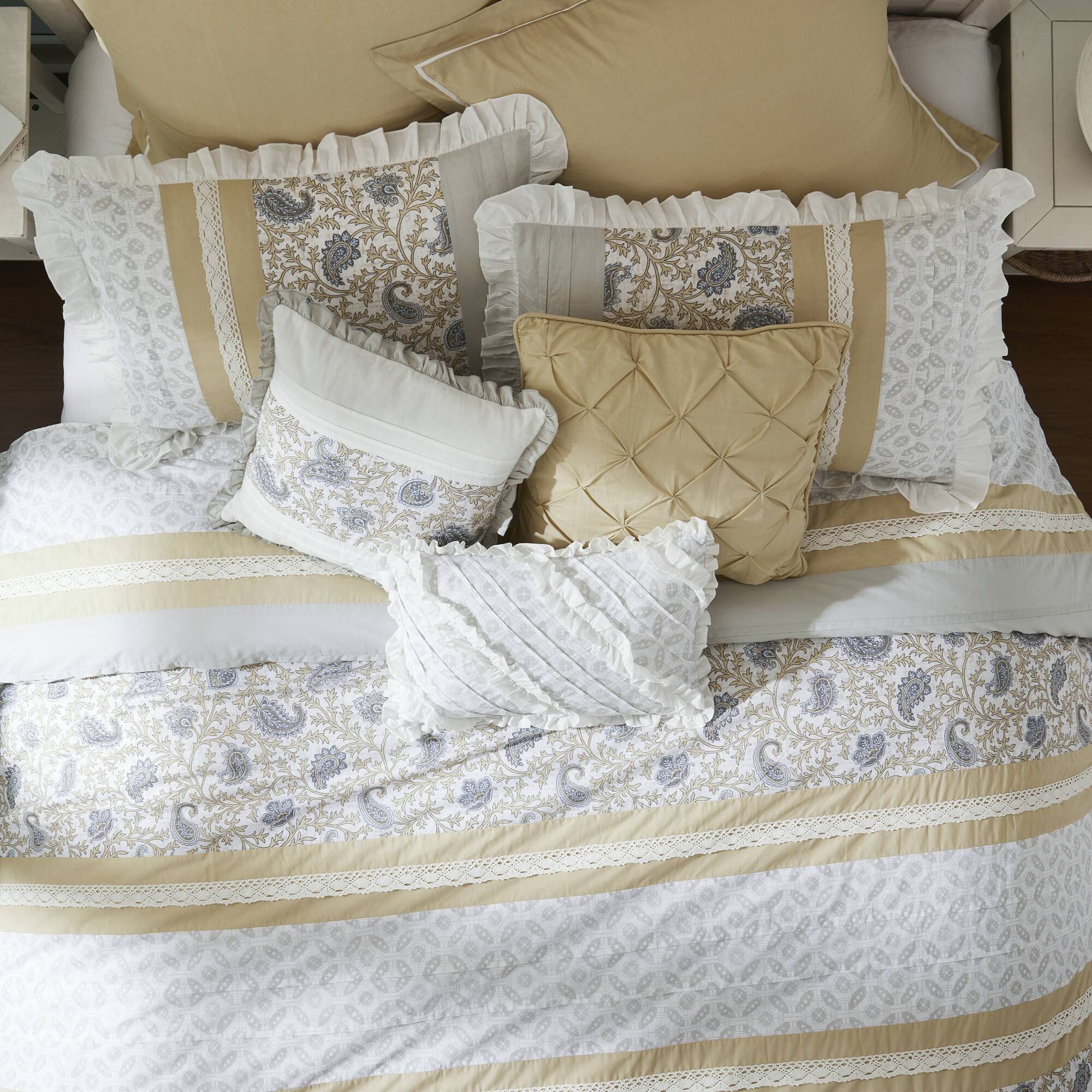 Dawn 9-Piece Cotton Percale Comforter Set - Image 43