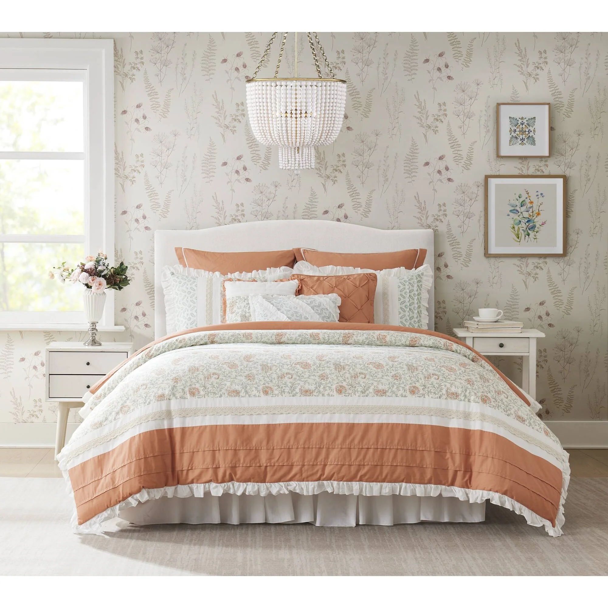 Dawn 9-Piece Cotton Percale Comforter Set - Image 44