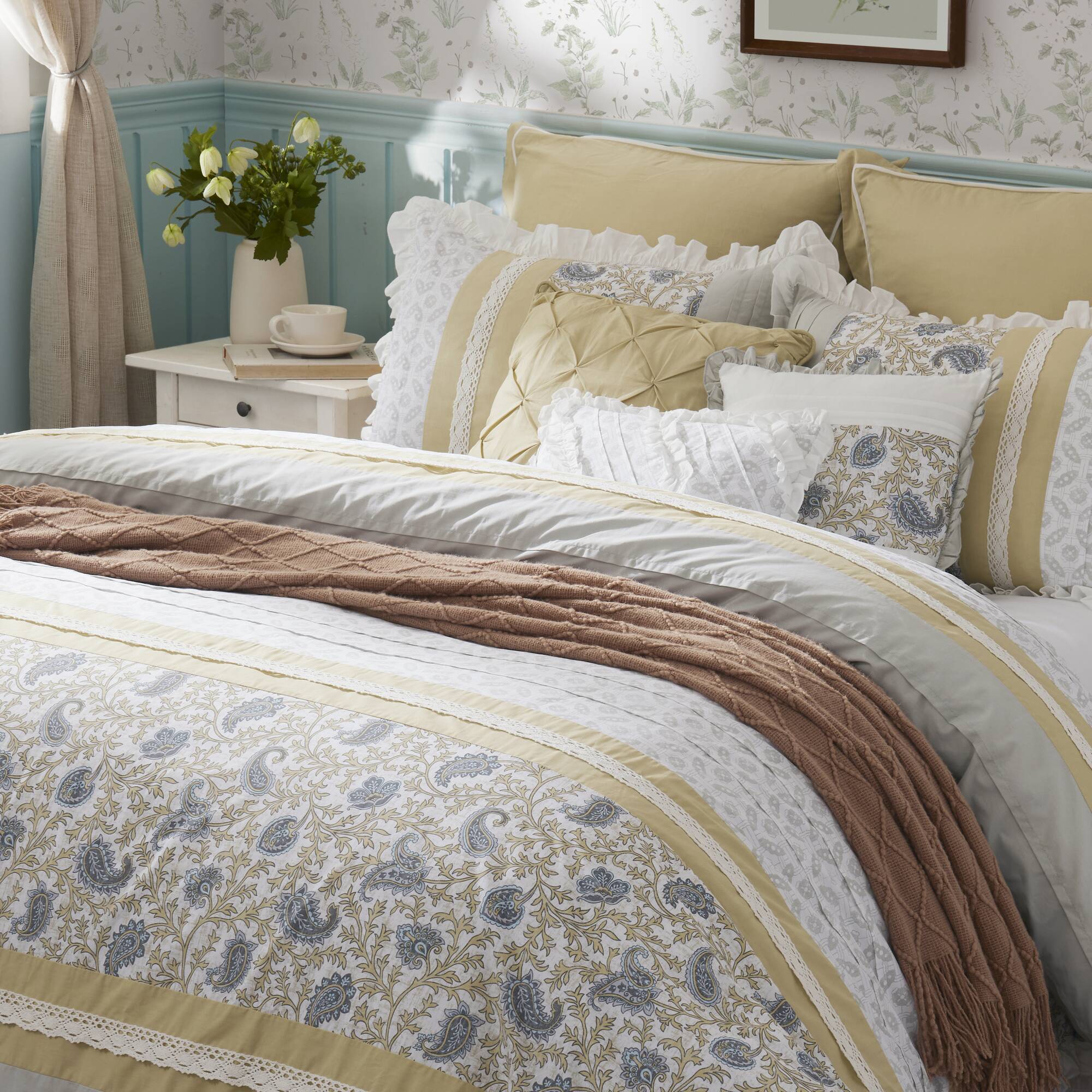 Dawn 9-Piece Cotton Percale Comforter Set - Image 48