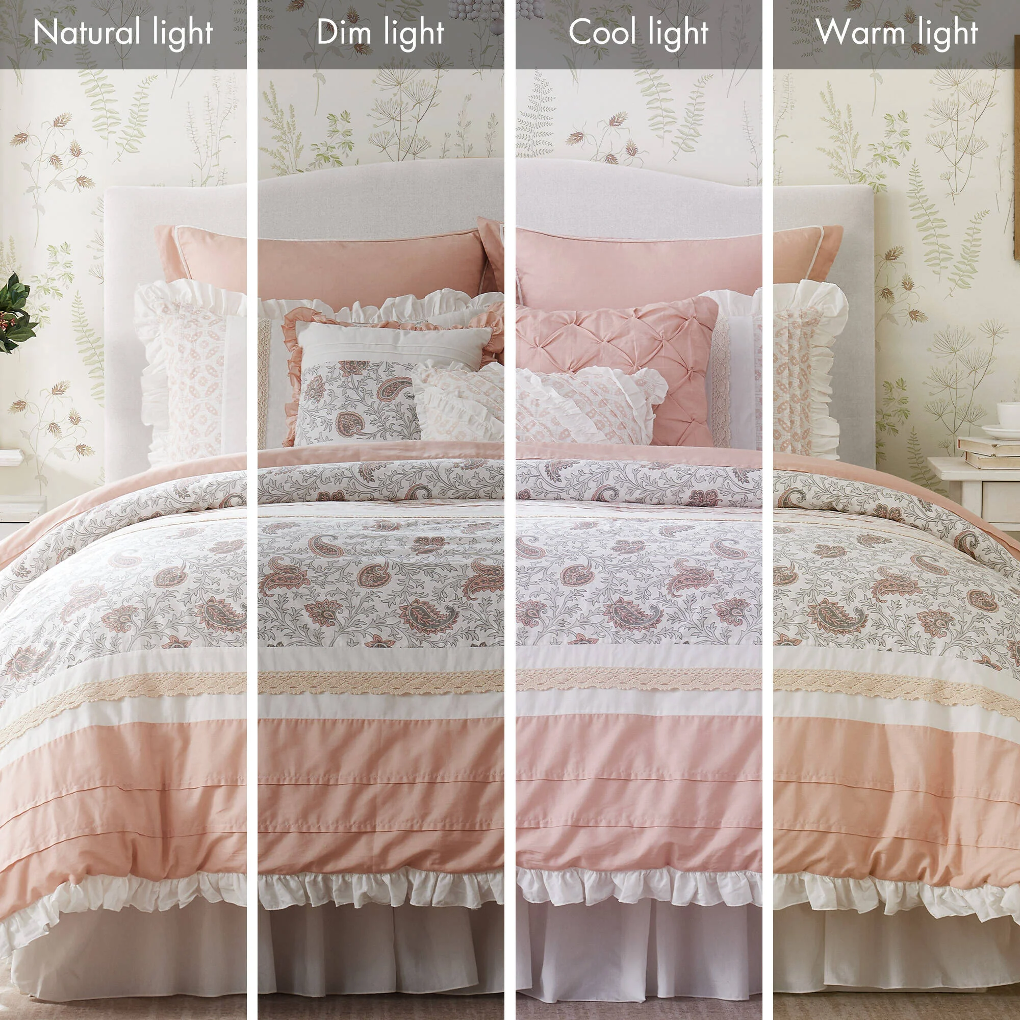 Dawn 9-Piece Cotton Percale Comforter Set - Image 53