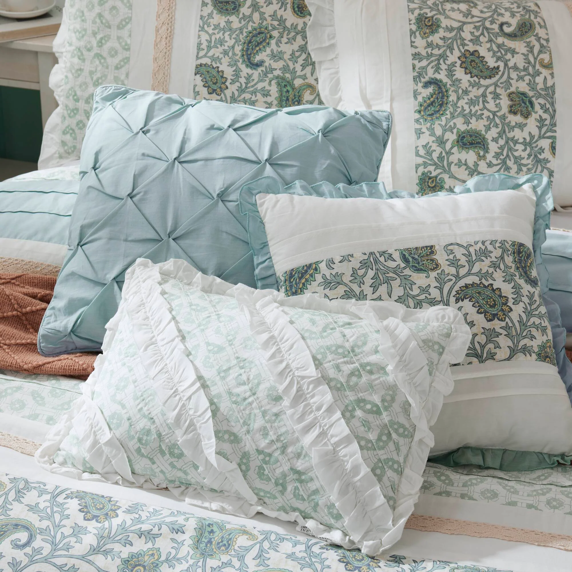 Dawn 9-Piece Cotton Percale Comforter Set - Image 62