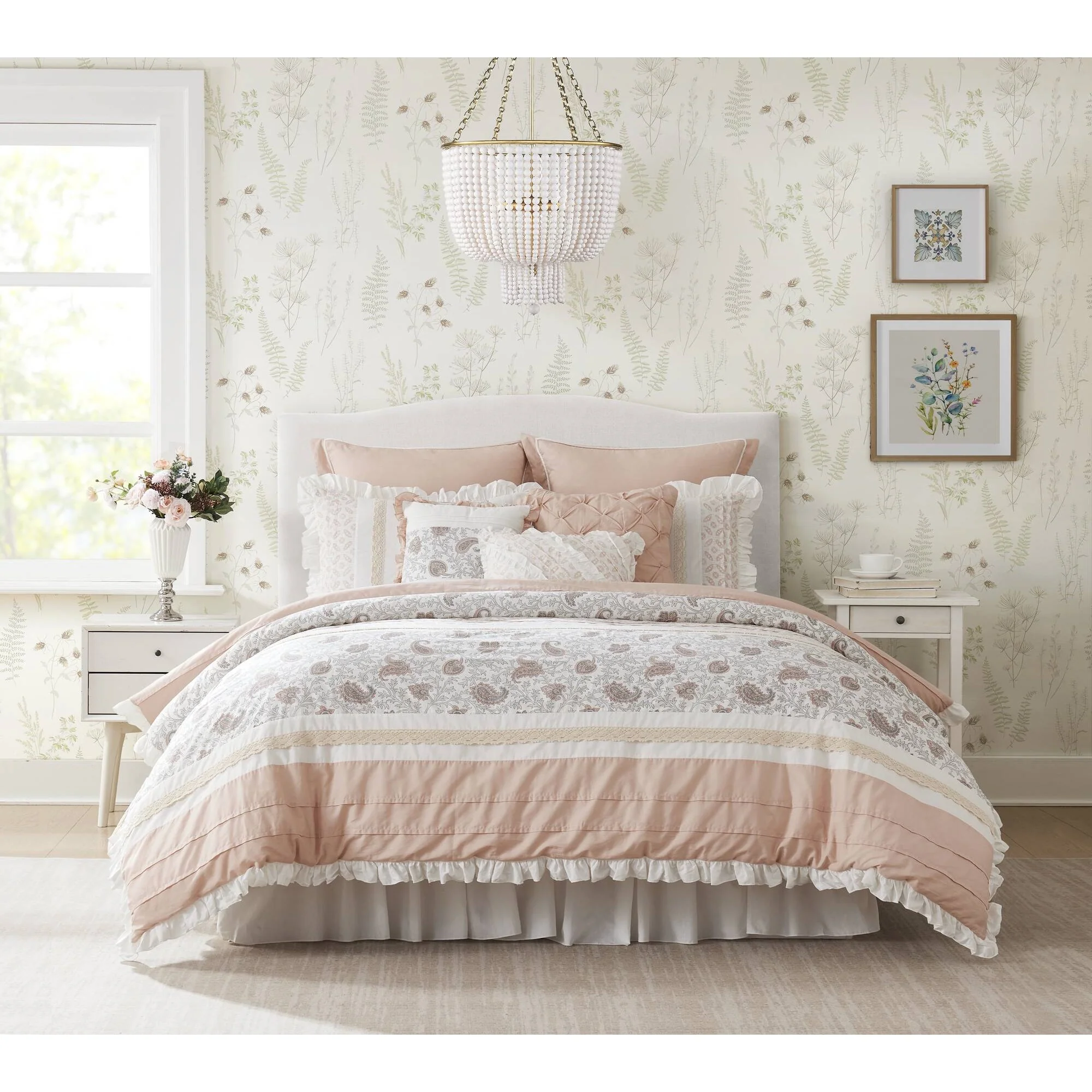 Dawn 9-Piece Cotton Percale Comforter Set - Image 64