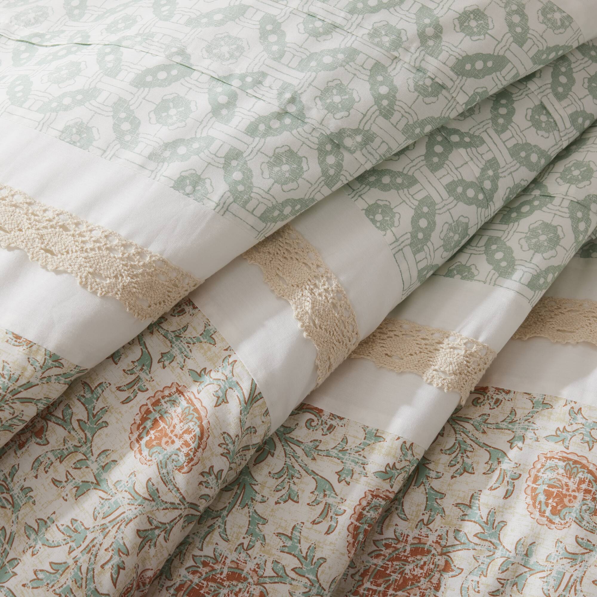 Dawn 9-Piece Cotton Percale Comforter Set - Image 77