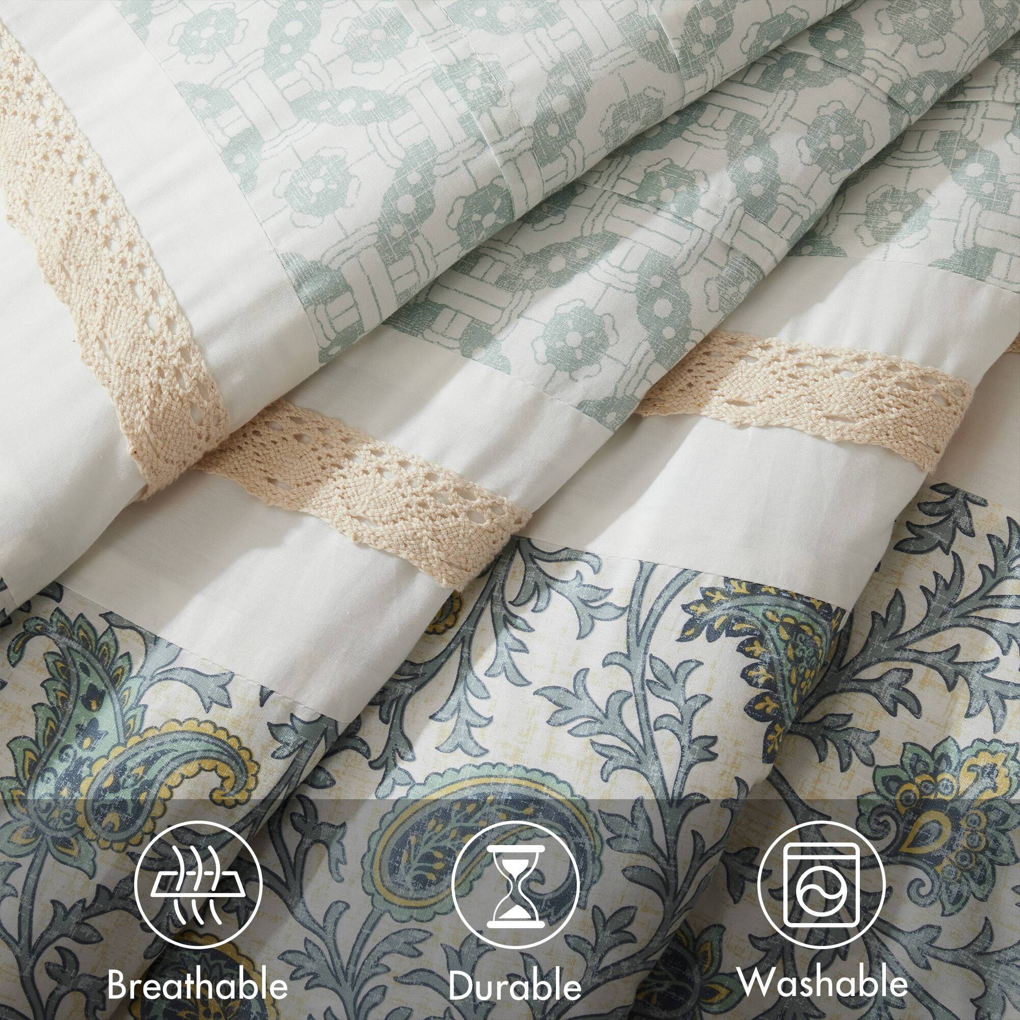 Dawn 9-Piece Cotton Percale Comforter Set - Image 88