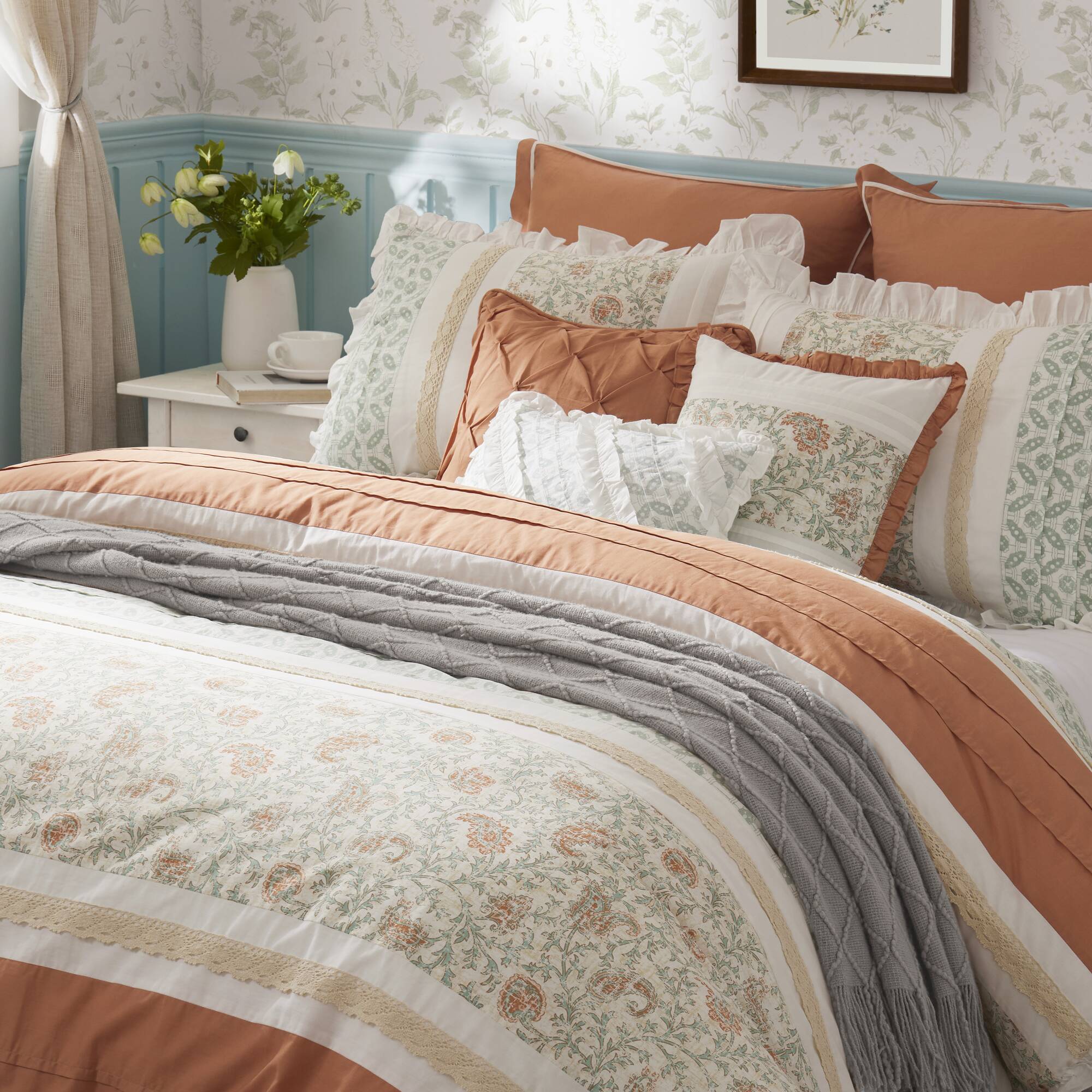 Dawn 9-Piece Cotton Percale Comforter Set - Image 9