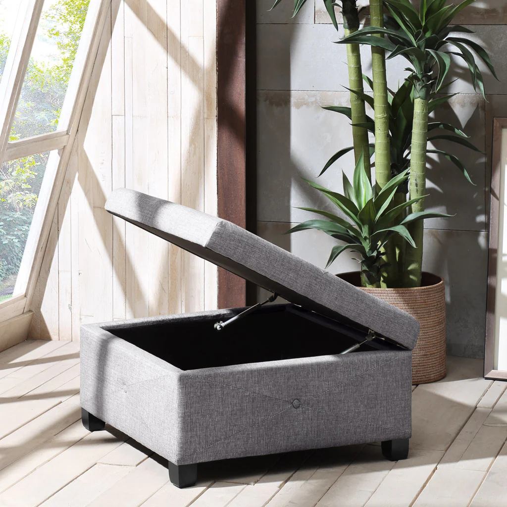 Della Soft Close Storage Ottoman - Image 6