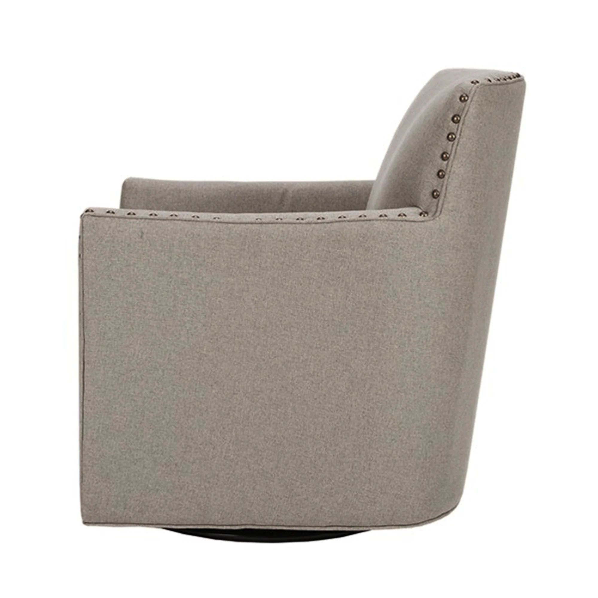 Devrim Herringbone Texture Swivel Chair - Image 4