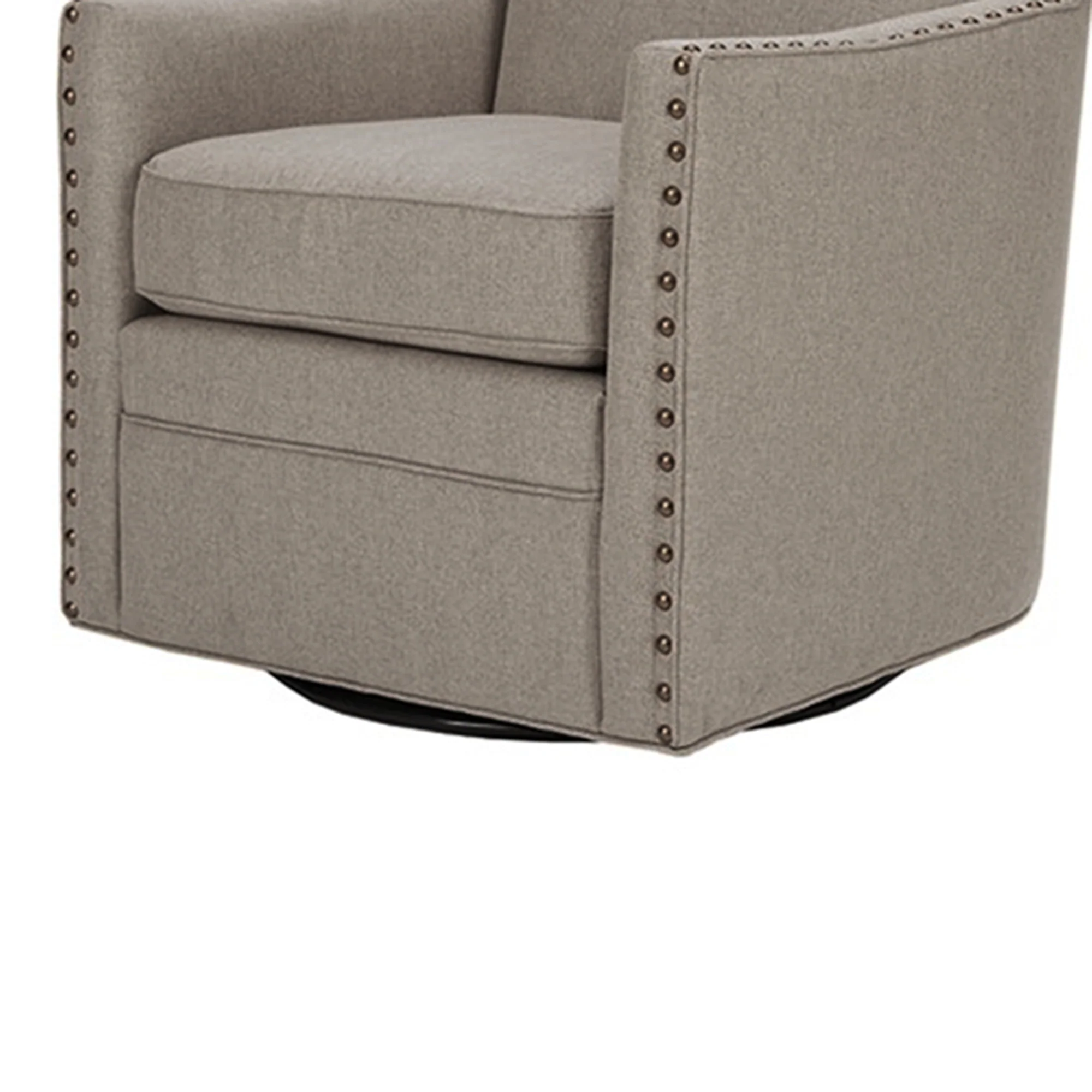 Devrim Herringbone Texture Swivel Chair - Image 7