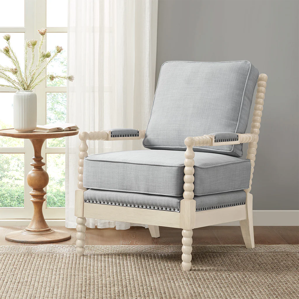 Donohue Turned Wood Frame Armchair - Image 20