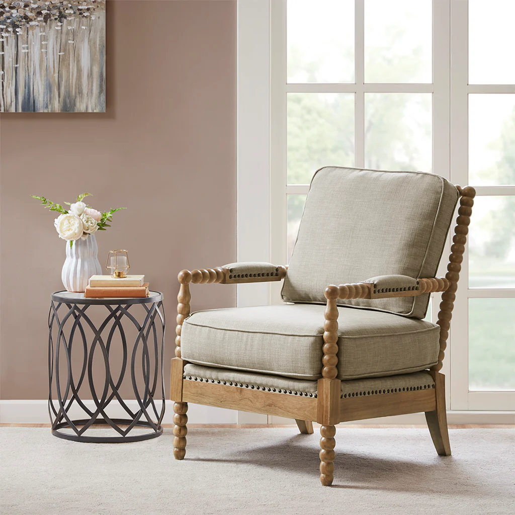 Donohue Turned Wood Frame Armchair - Image 24