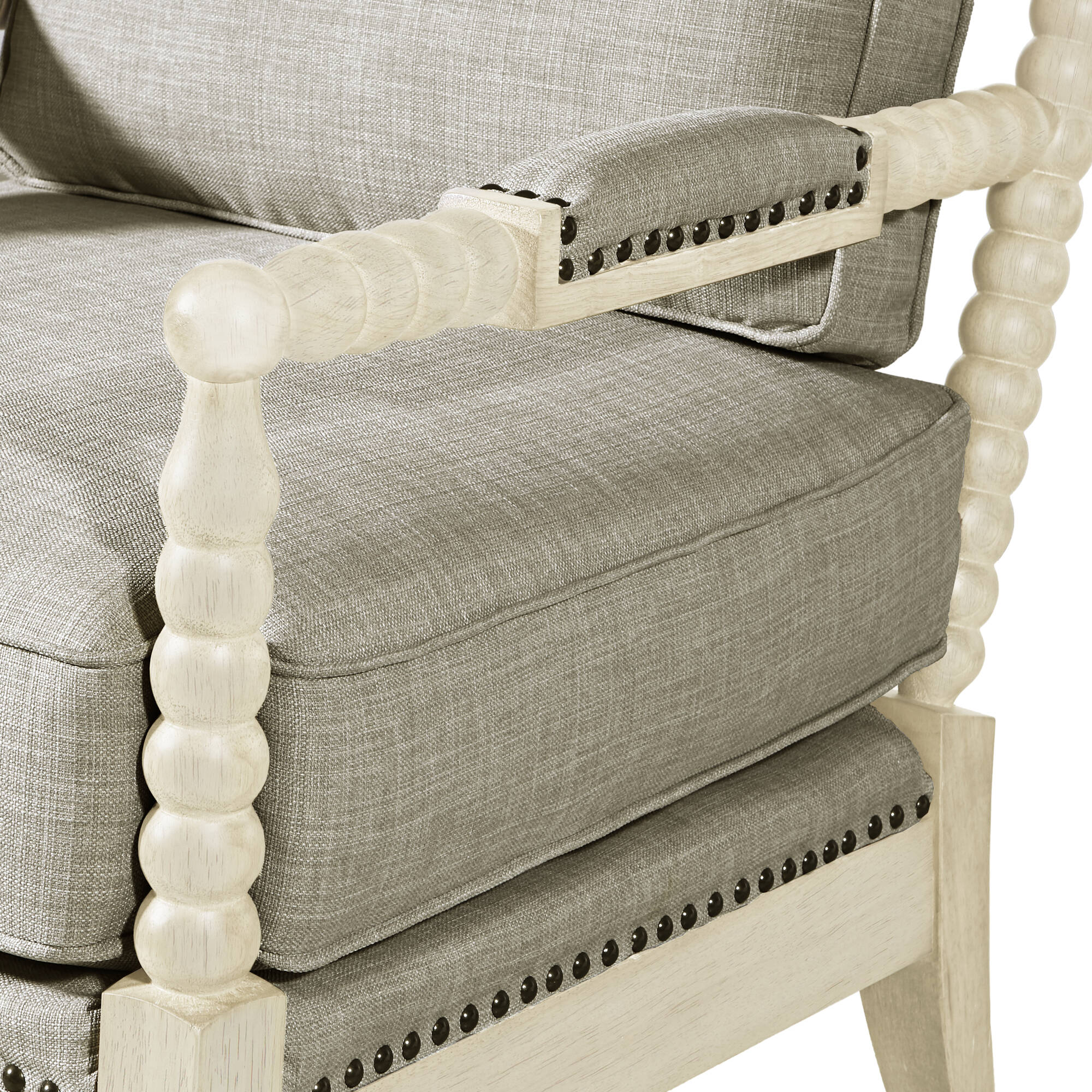 Donohue Turned Wood Frame Armchair - Image 6