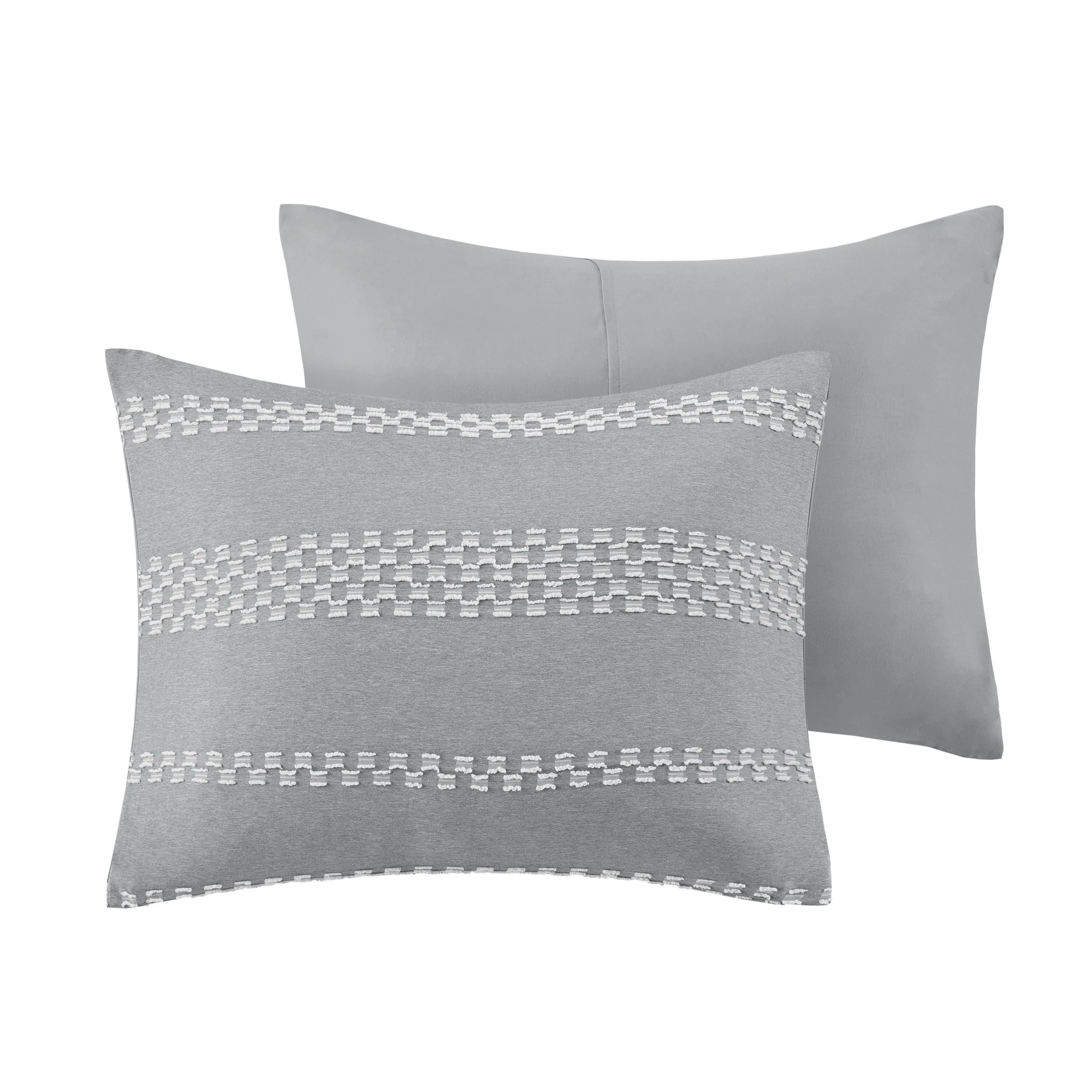Drew 5-Piece Clipped Jacquard Comforter Set with Throw Pillows - Image 11