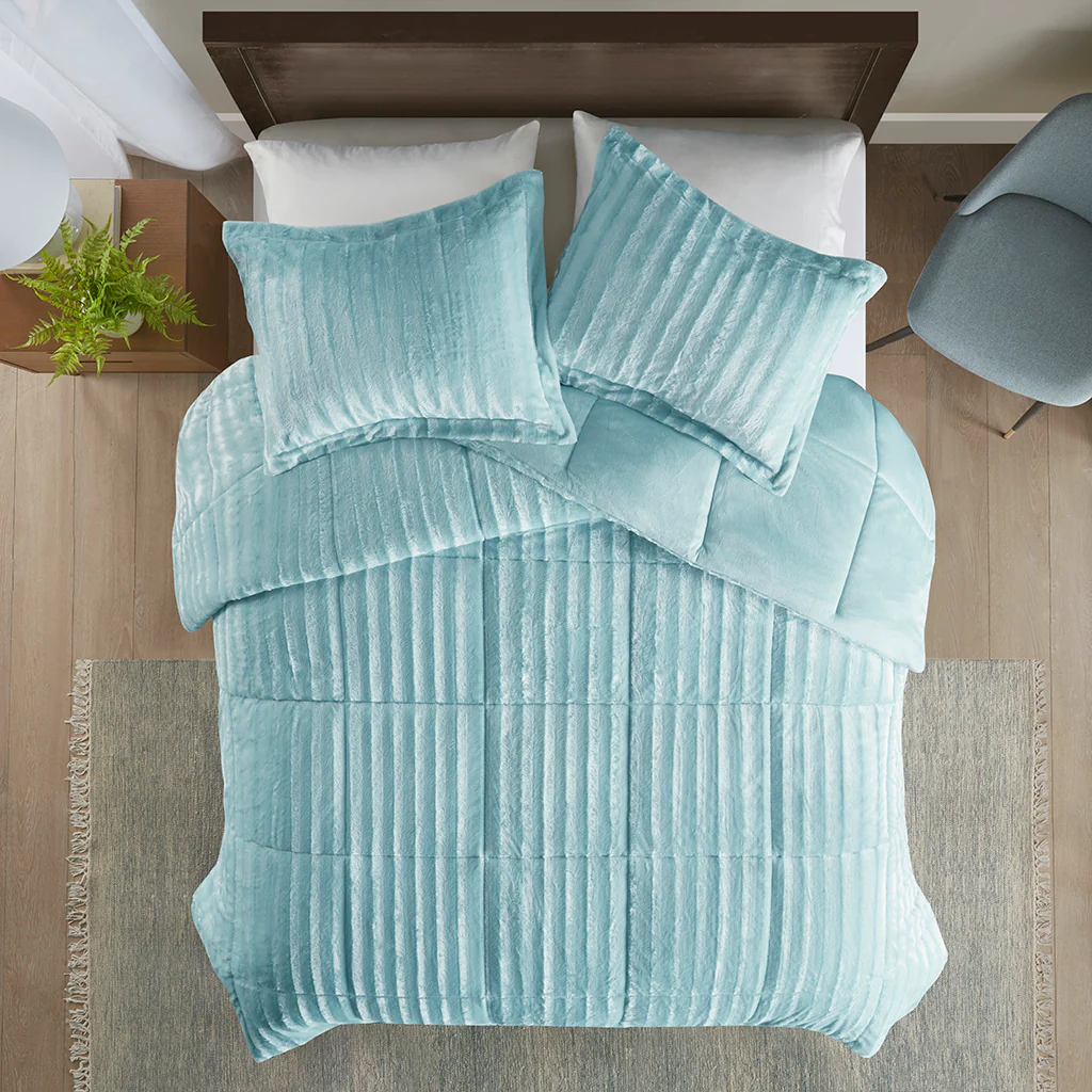 Duke Faux Fur Comforter Mini Set - Image 17