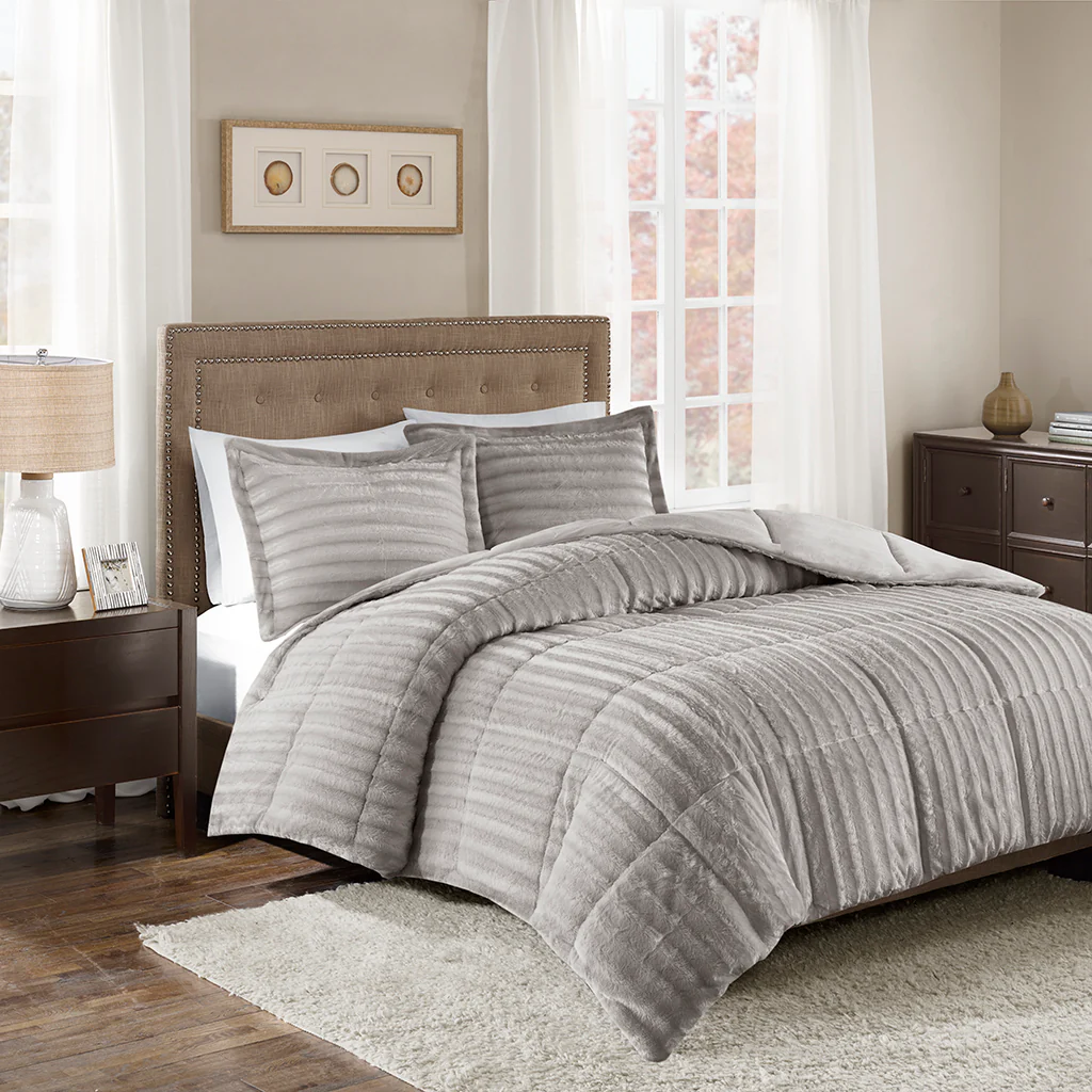 Duke Faux Fur Comforter Mini Set - Image 5