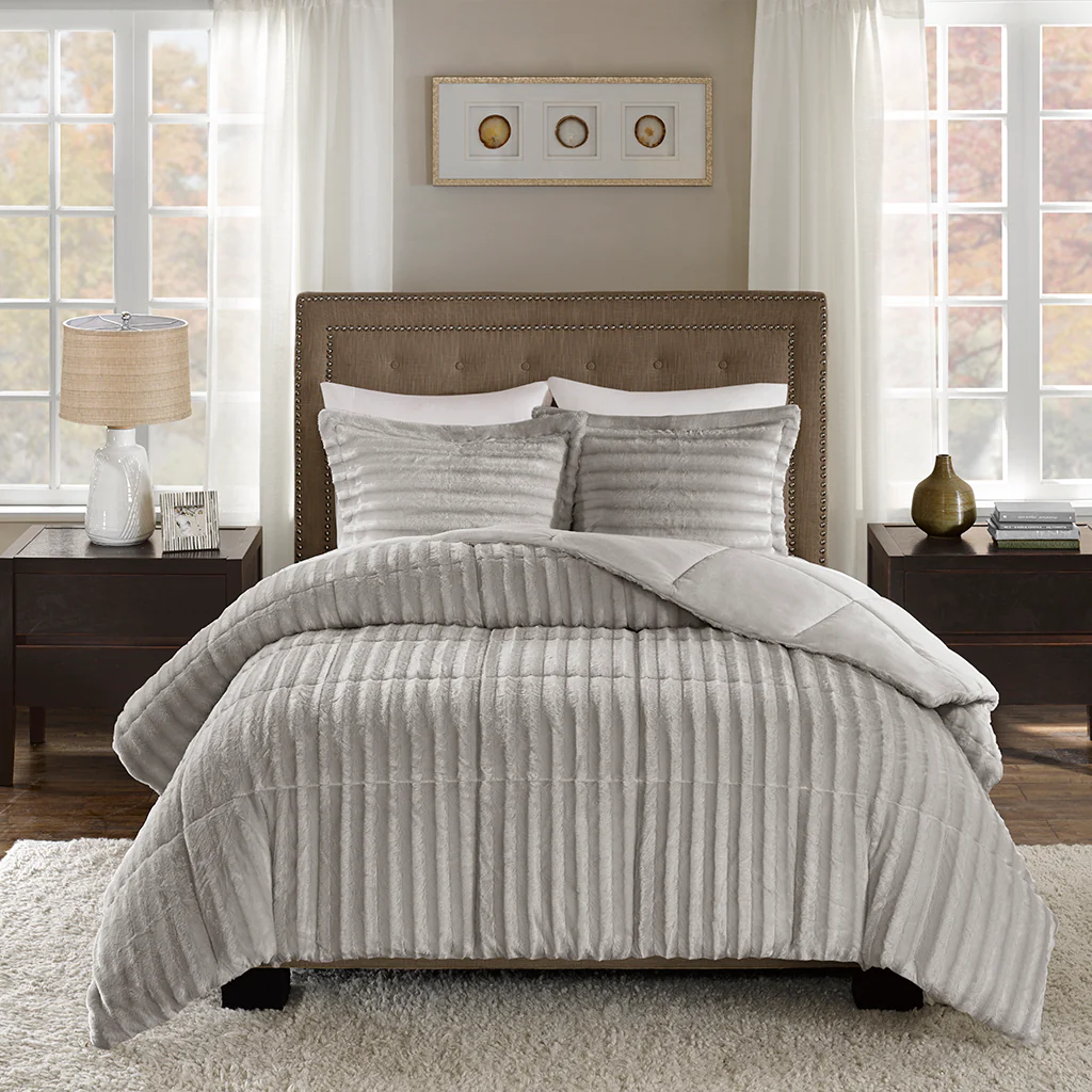 Duke Faux Fur Comforter Mini Set - Image 6