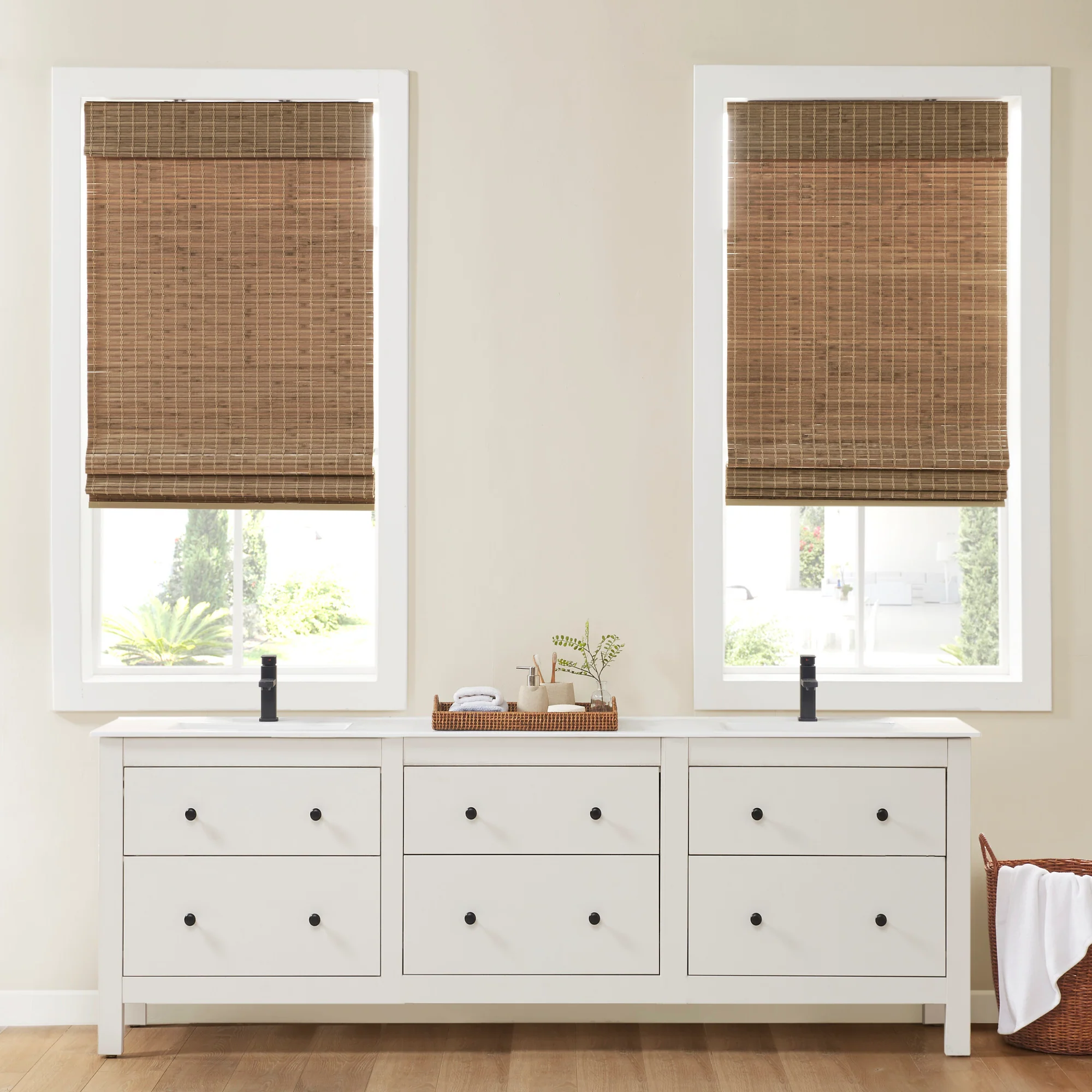 Eastfield Bamboo Light Filtering Roman Shade 64"L - Image 19