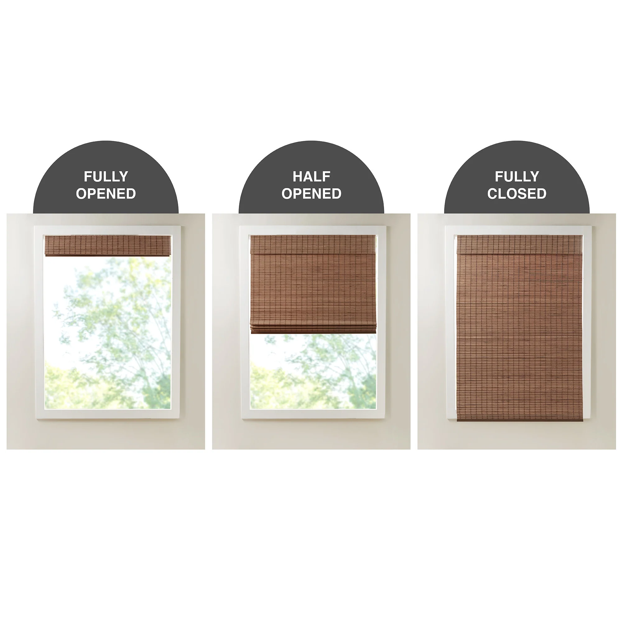 Eastfield Bamboo Light Filtering Roman Shade 64"L - Image 34