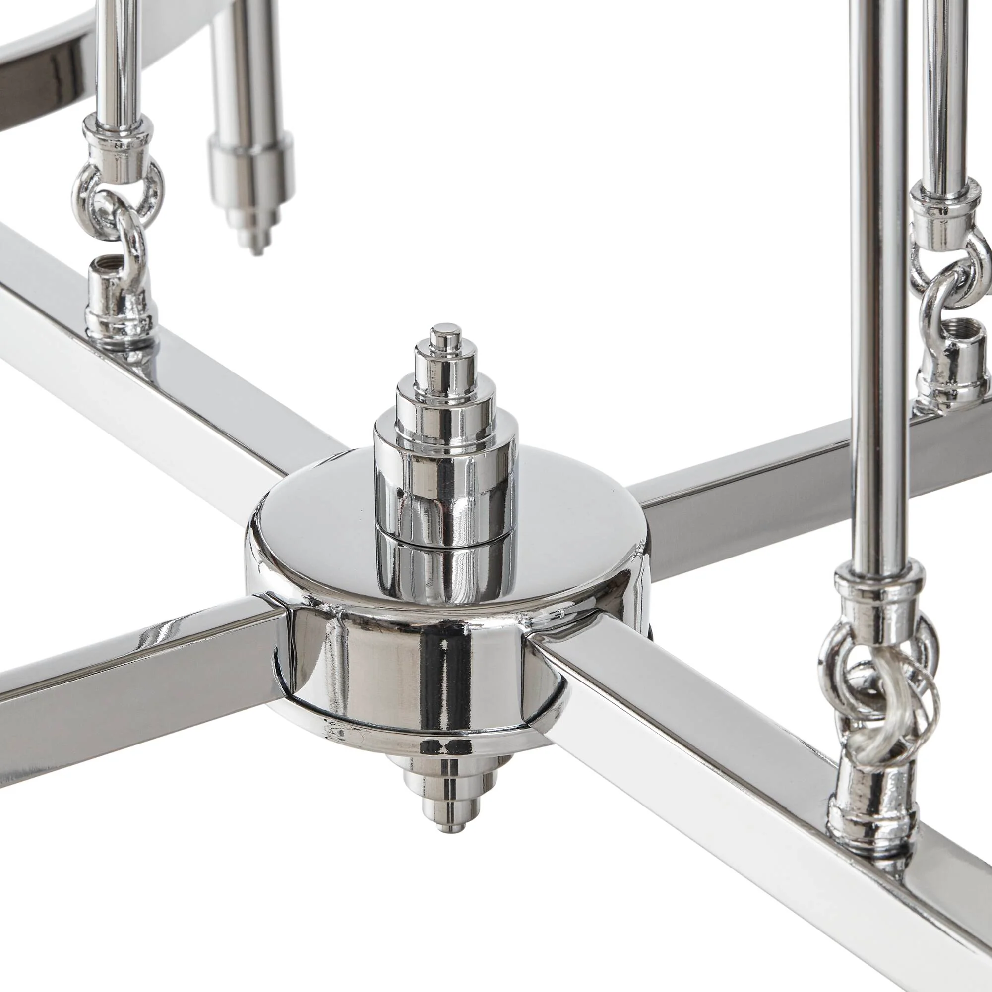 Elegenza 6-light Chandelier with Fabric Drum Shades - Image 13