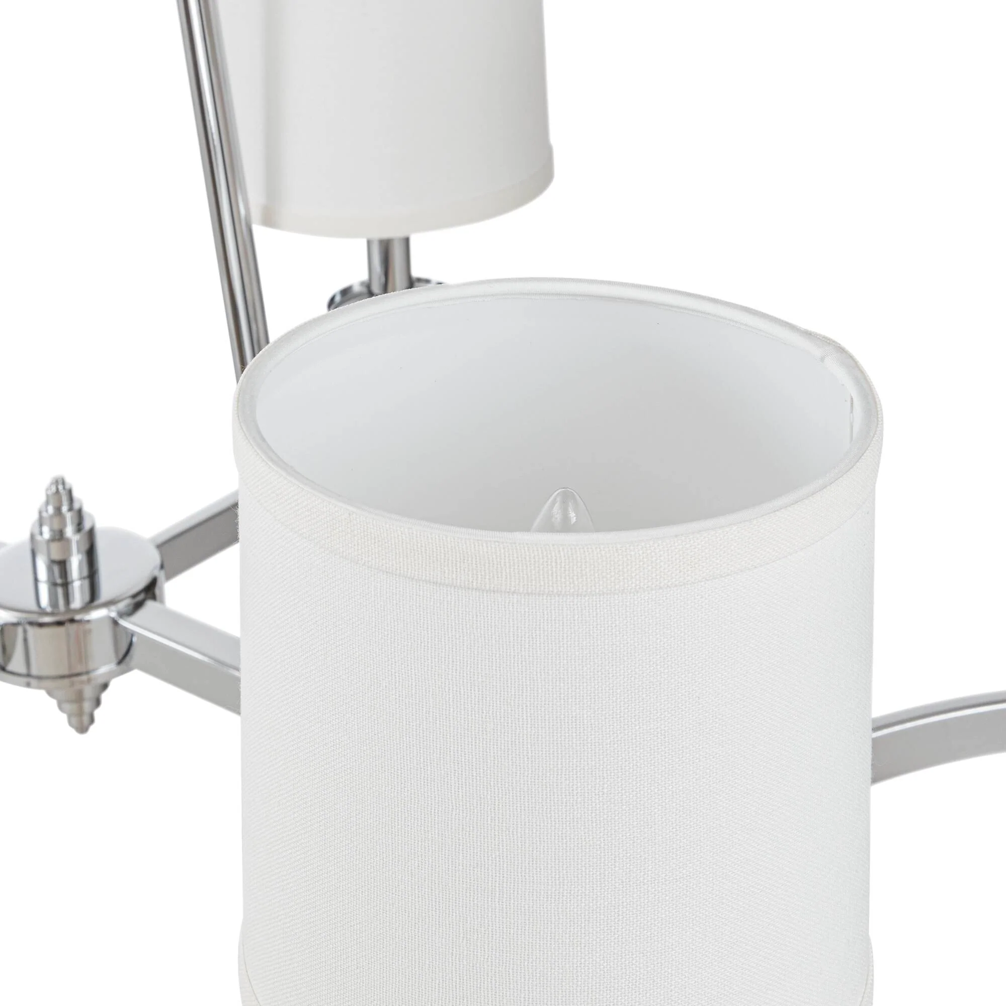 Elegenza 6-light Chandelier with Fabric Drum Shades - Image 17