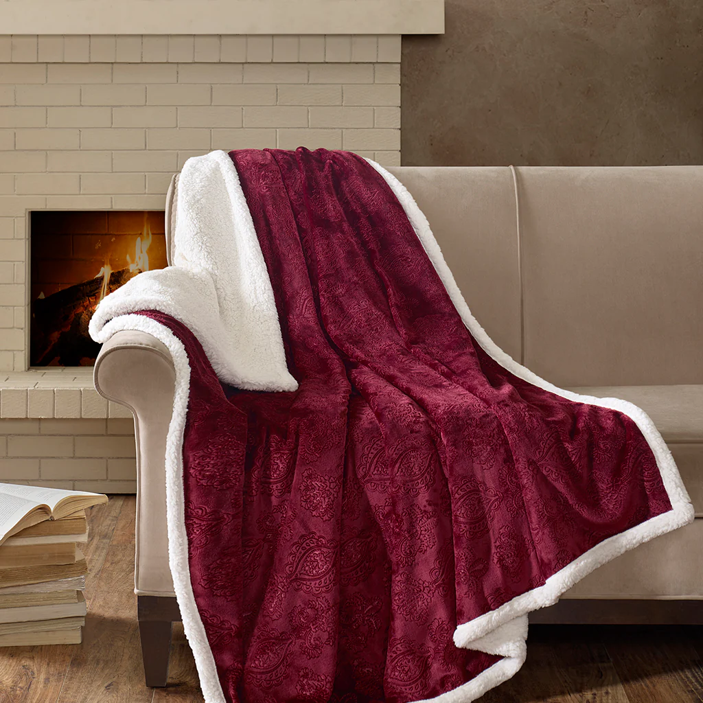 Elma Oversized Textured Plush Throw - Image 5