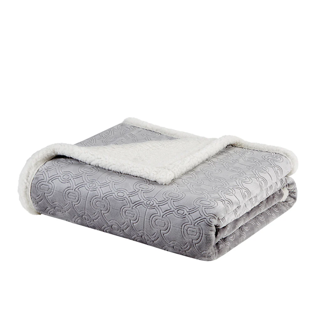 Elma Oversized Textured Plush Throw - Image 6