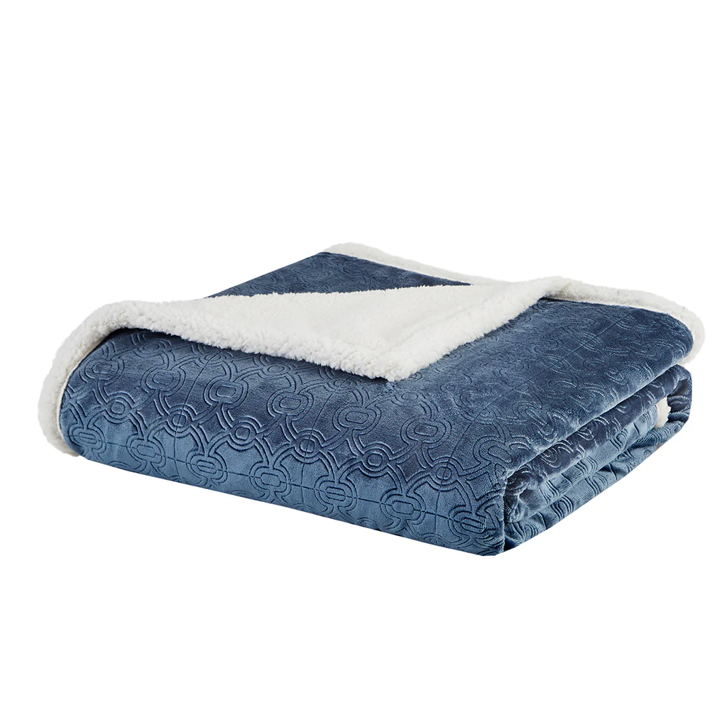 Elma Oversized Textured Plush Throw - Image 8