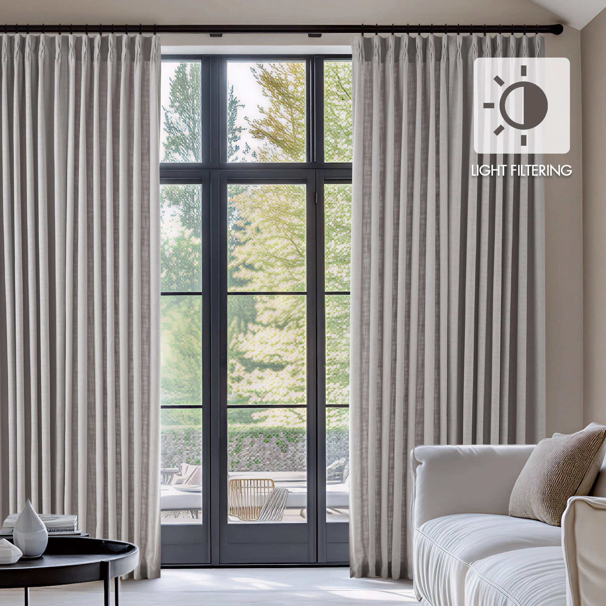 Emery 300gsm Poly Linen with 7 Pinch Pleat per Piece - Image 68