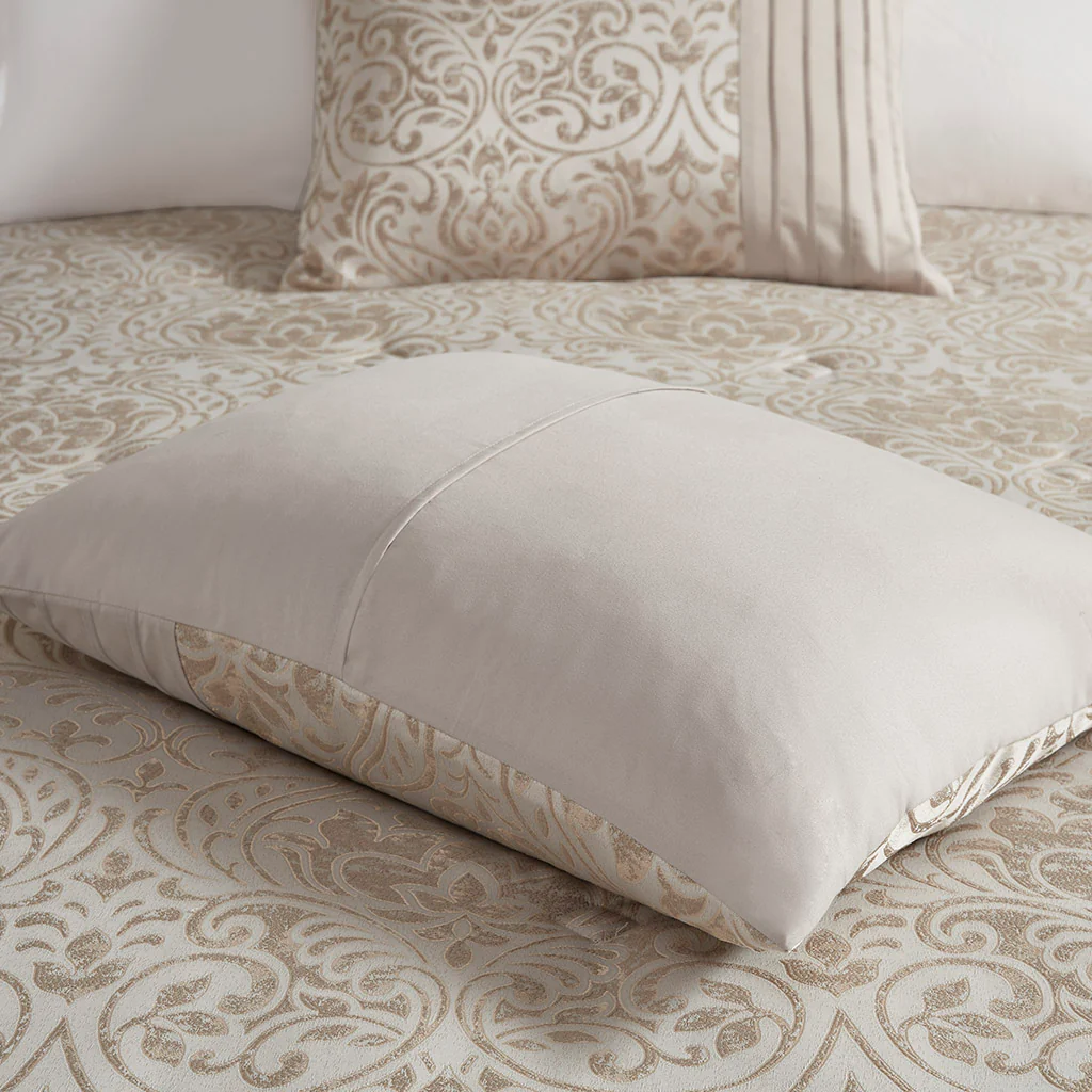 Emilia 12-Piece Jacquard Comforter Set with Bed Sheets - Image 20